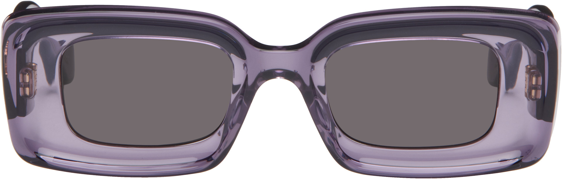 LOEWE - Purple Rectangular Sunglasses