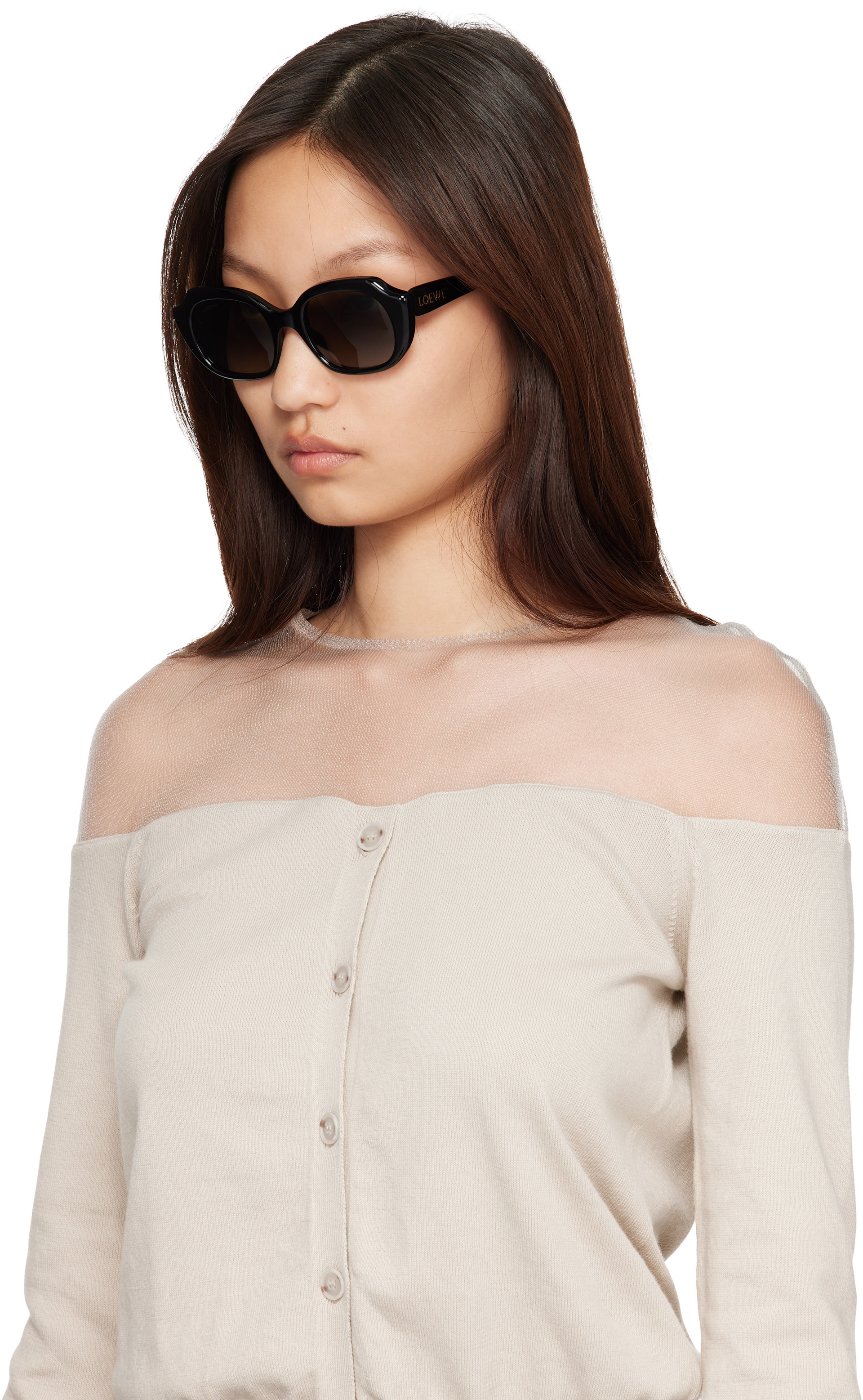 LOEWE - Black Slim Sunglasses