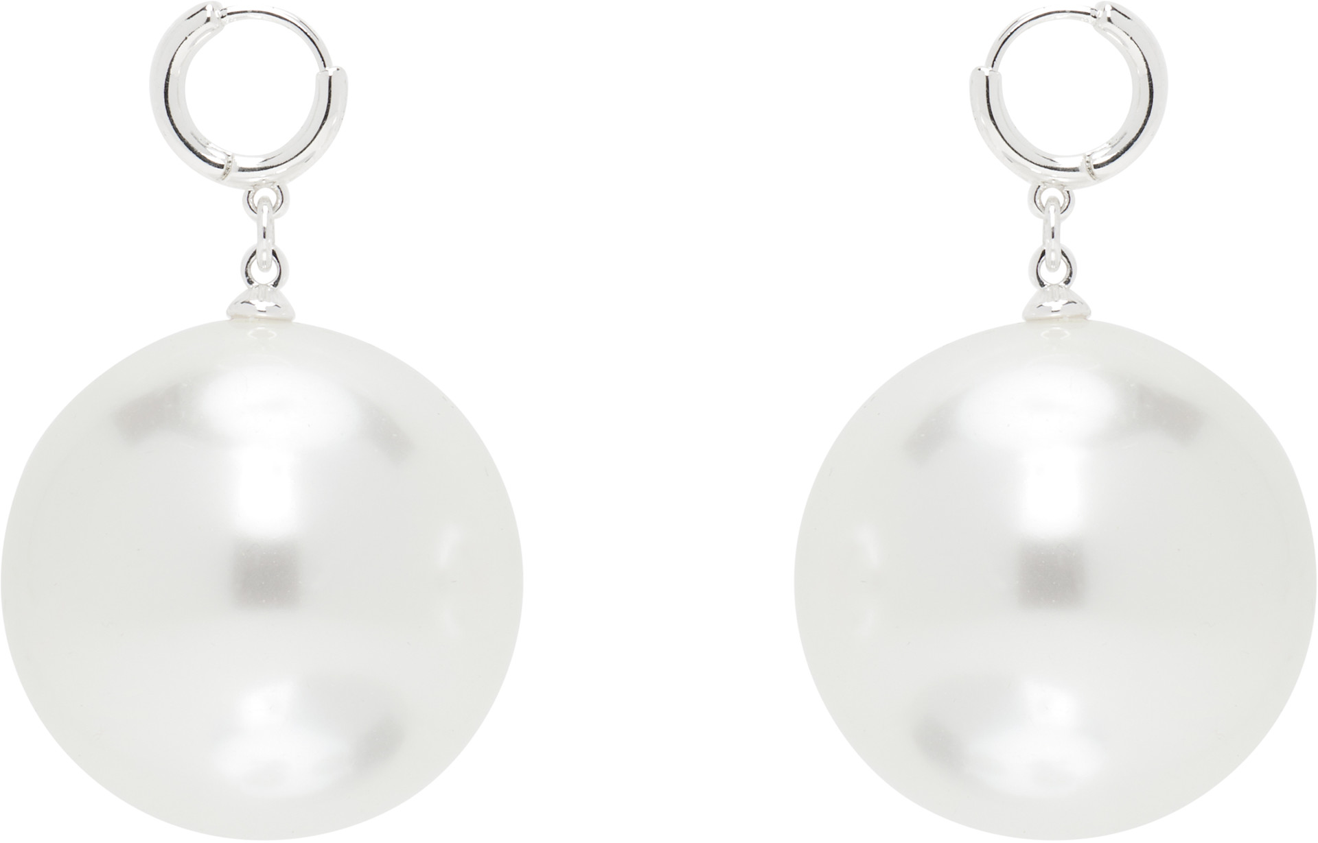 Sandy Liang - Boucles d'oreilles à perle artificielle