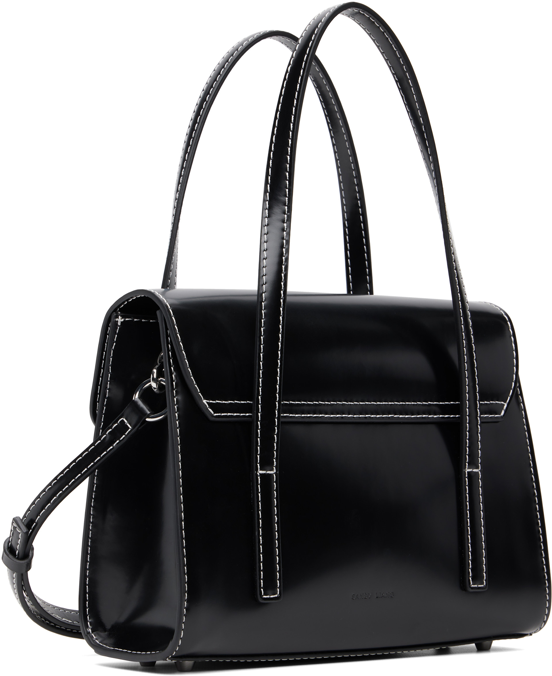 Sandy Liang: Black Mini Mum Crossbody Bag | SSENSE Canada