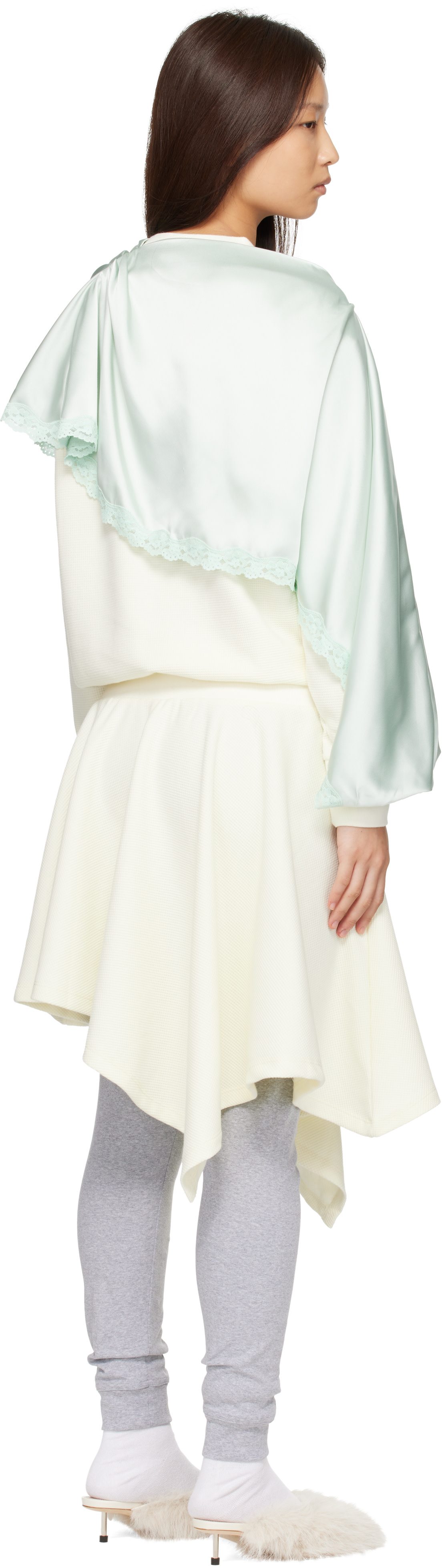 Sandy Liang - Robe midi Tulsa blanc cassé