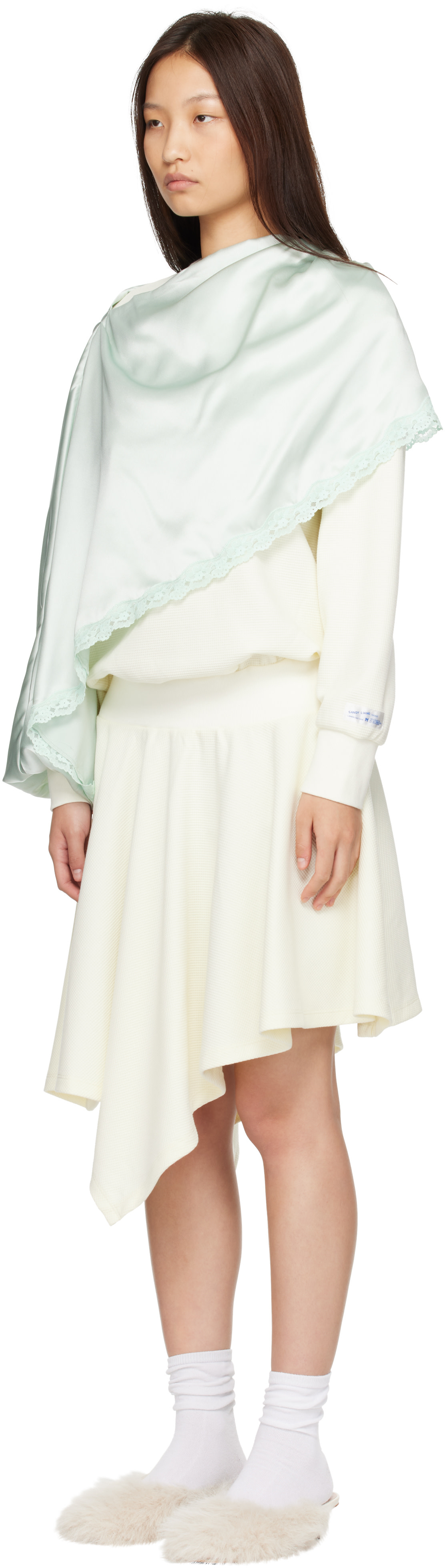 Sandy Liang - Robe midi Tulsa blanc cassé