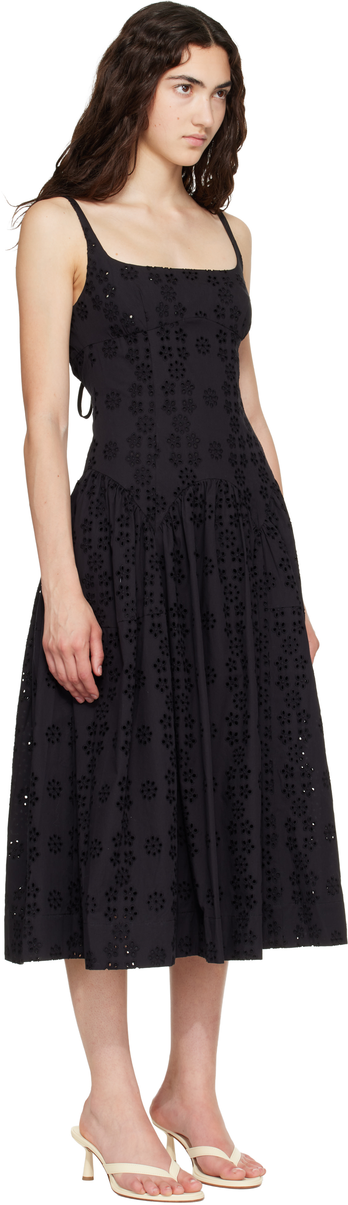 Sandy Liang - Robe midi Cricket noire