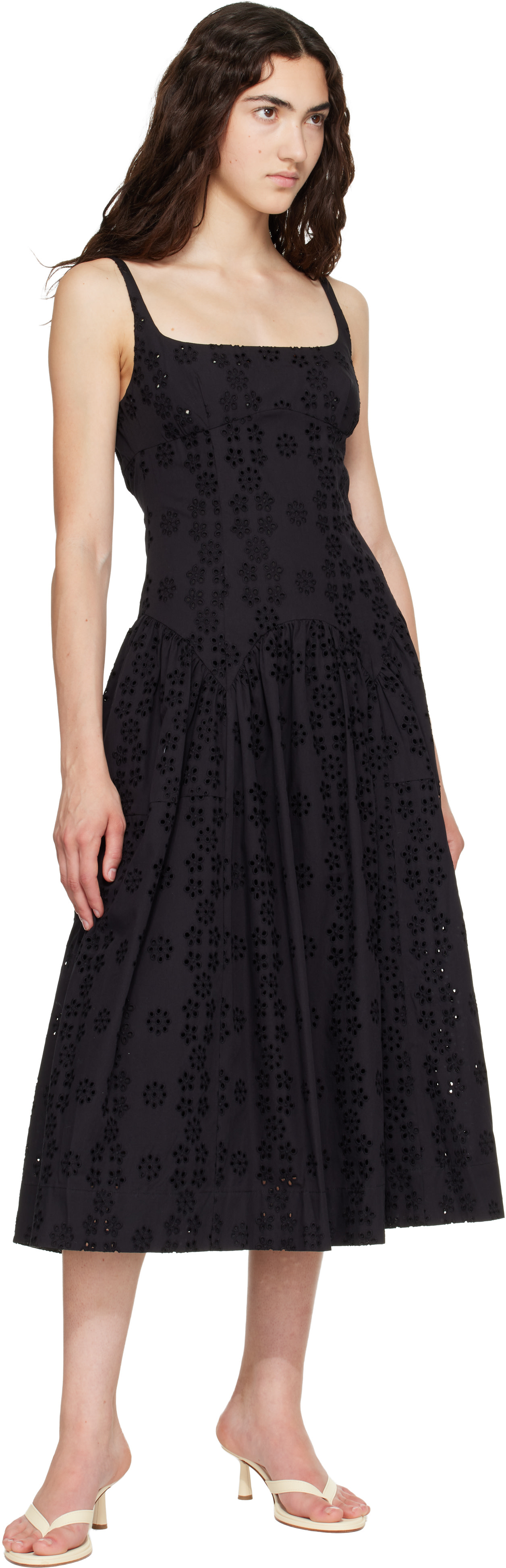 Sandy Liang - Robe midi Cricket noire