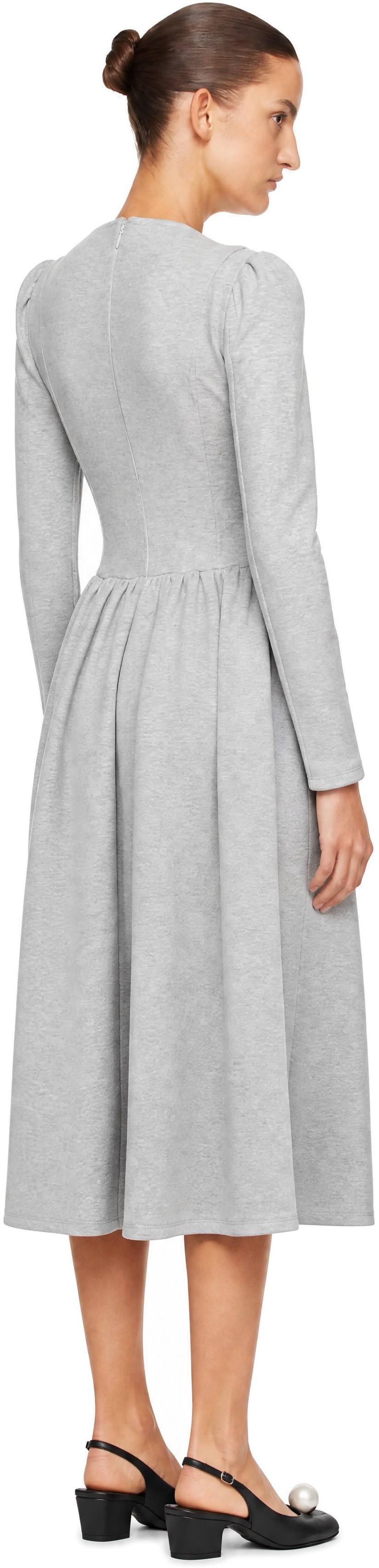 Sandy Liang - Robe longue Brussels grise