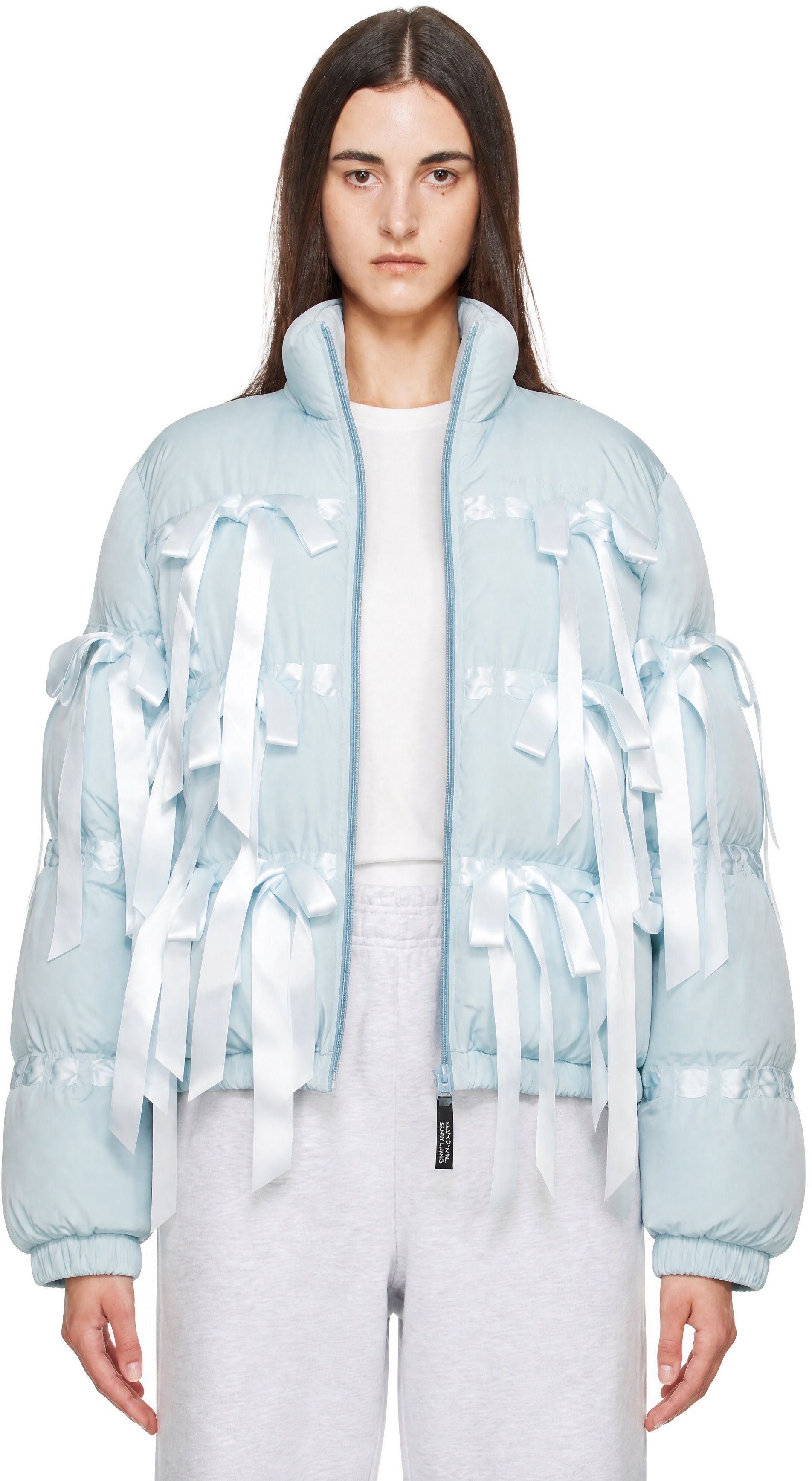 Sandy Liang - Blue Visby Puffer Jacket