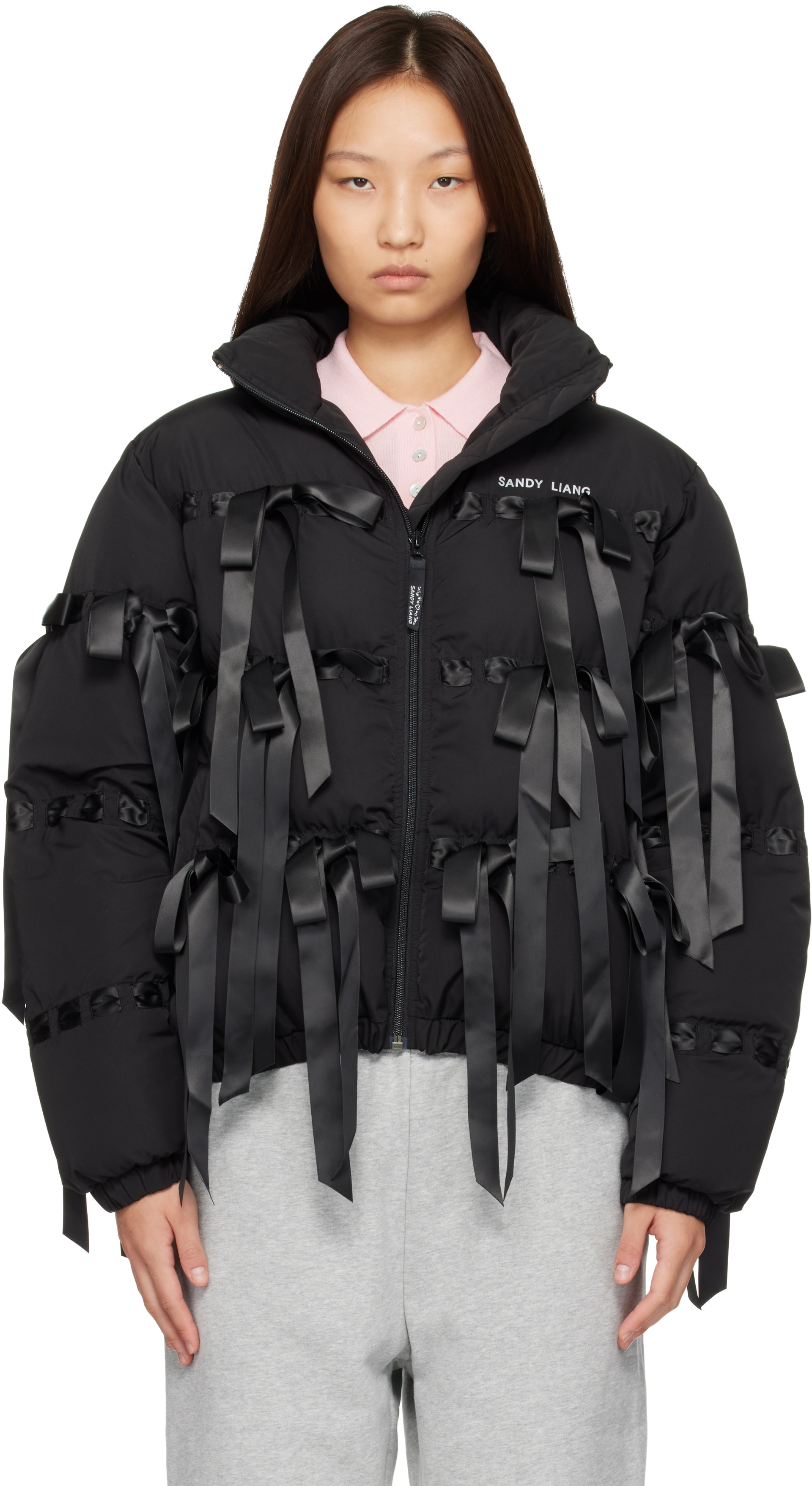 Sandy Liang - Blouson matelassé Visby noir