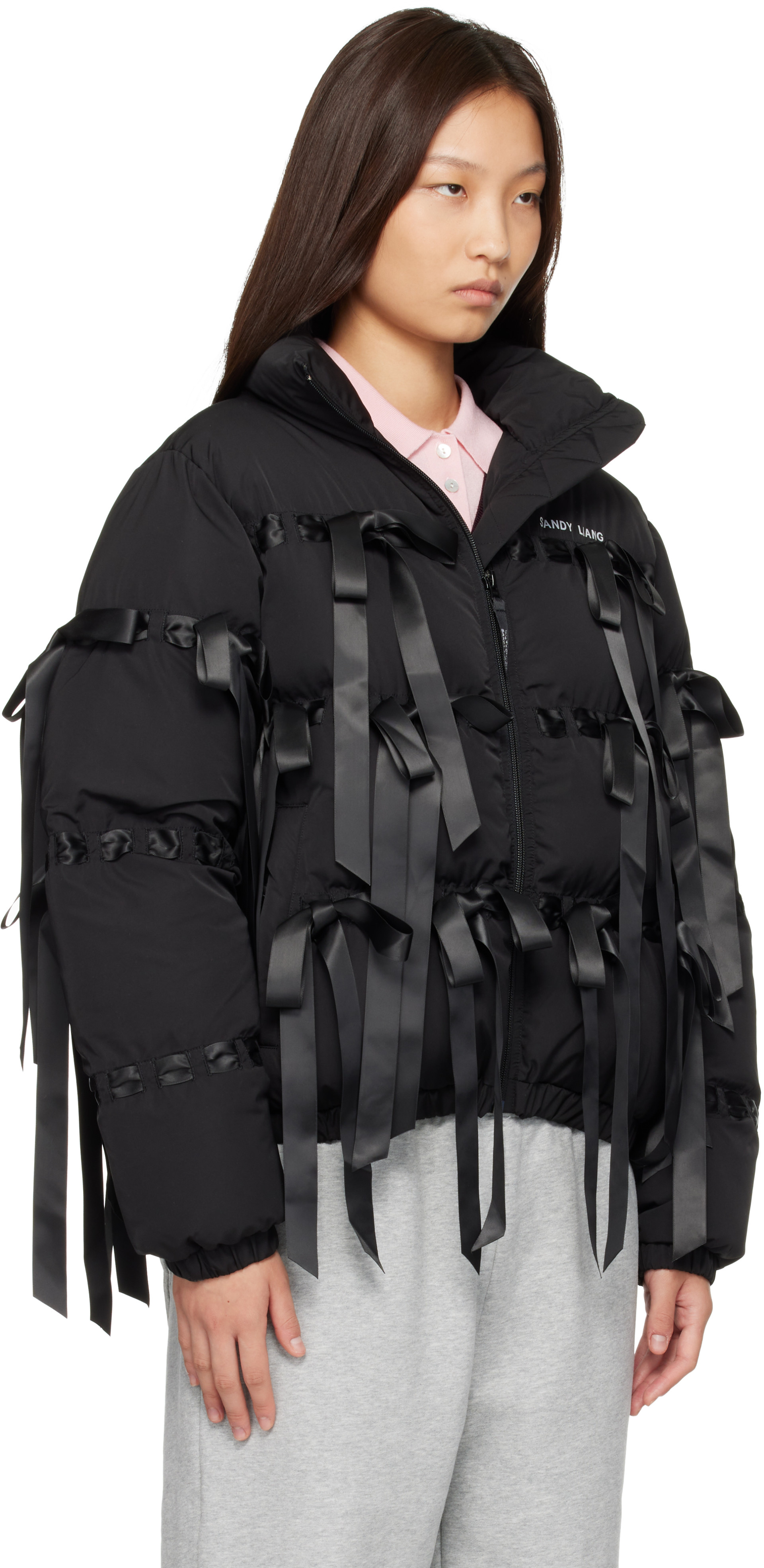 Sandy Liang - Blouson matelassé Visby noir