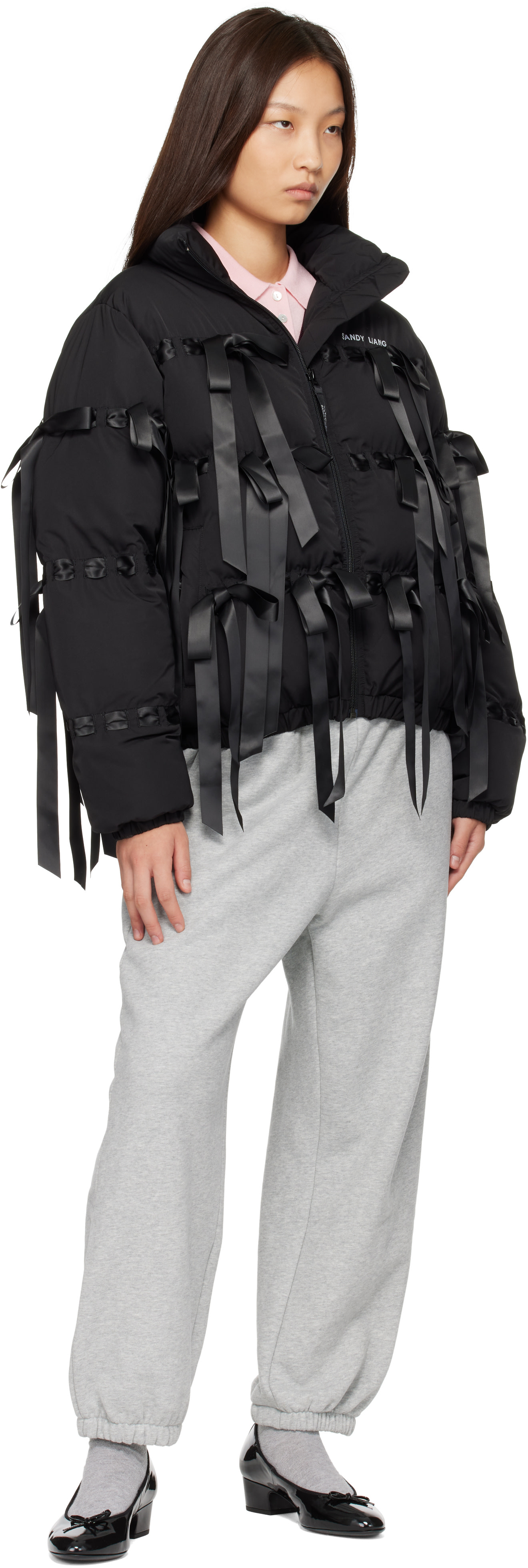 Sandy Liang - Blouson matelassé Visby noir