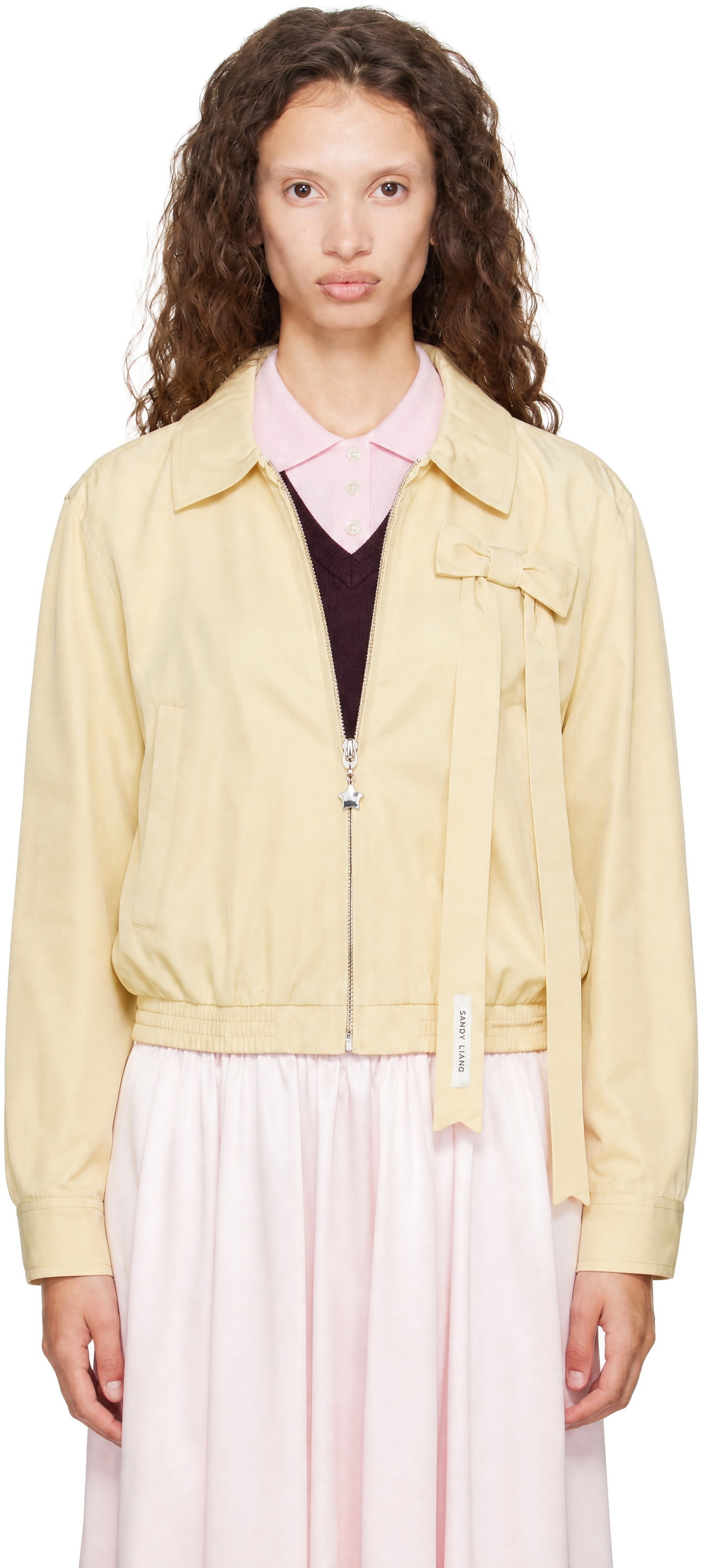 Sandy Liang - Blouson Darcy beige
