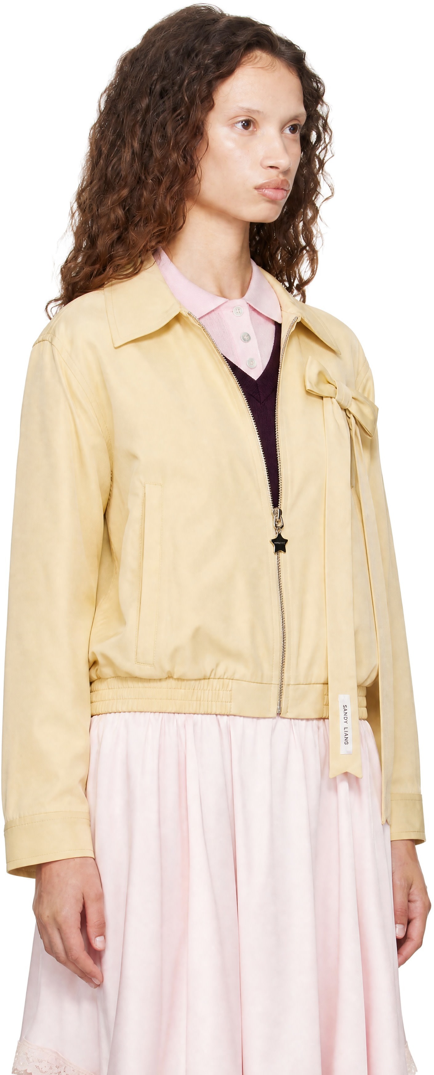 Sandy Liang - Beige Darcy Jacket