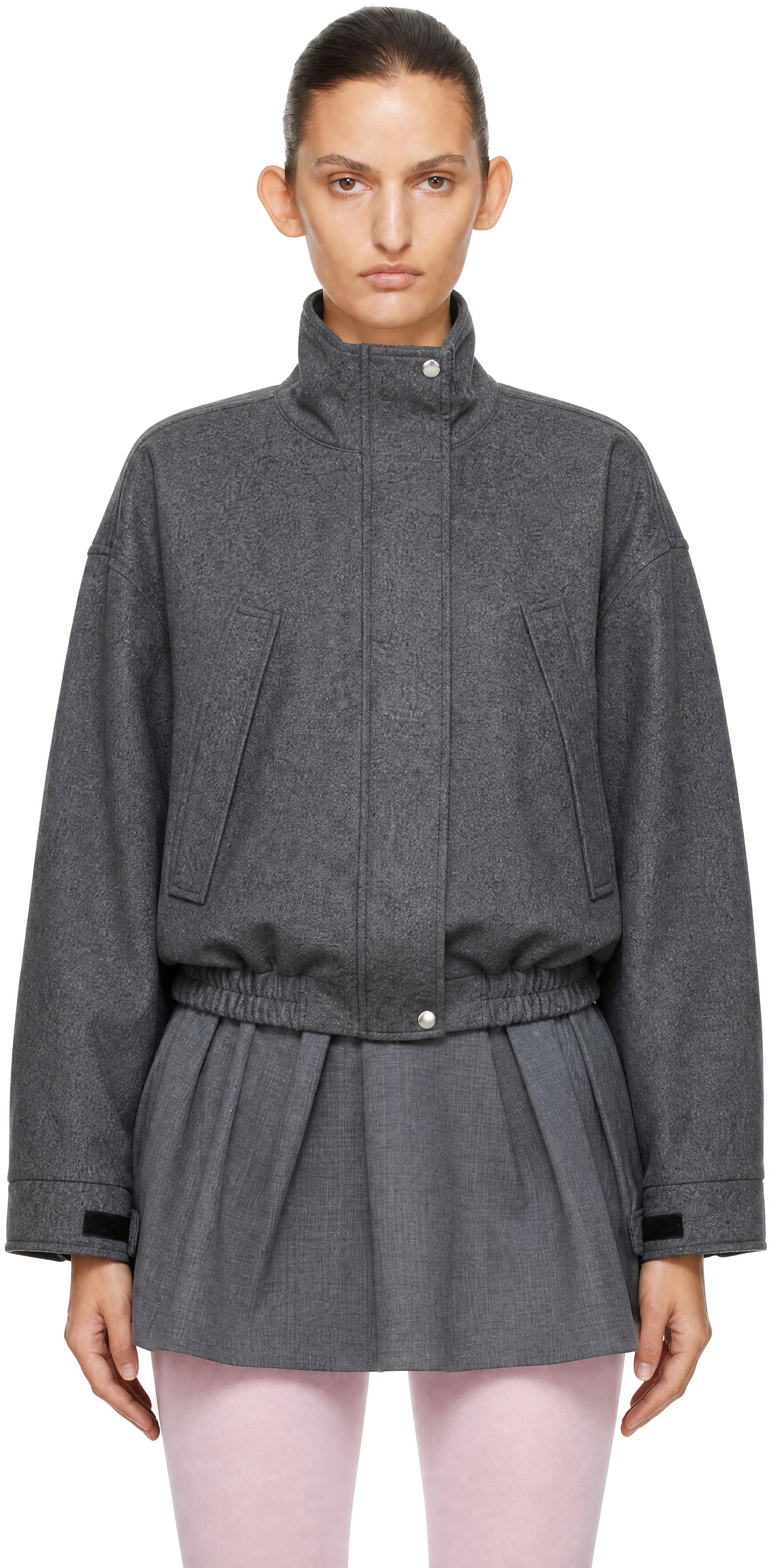 Sandy Liang - Gray Papas Jacket