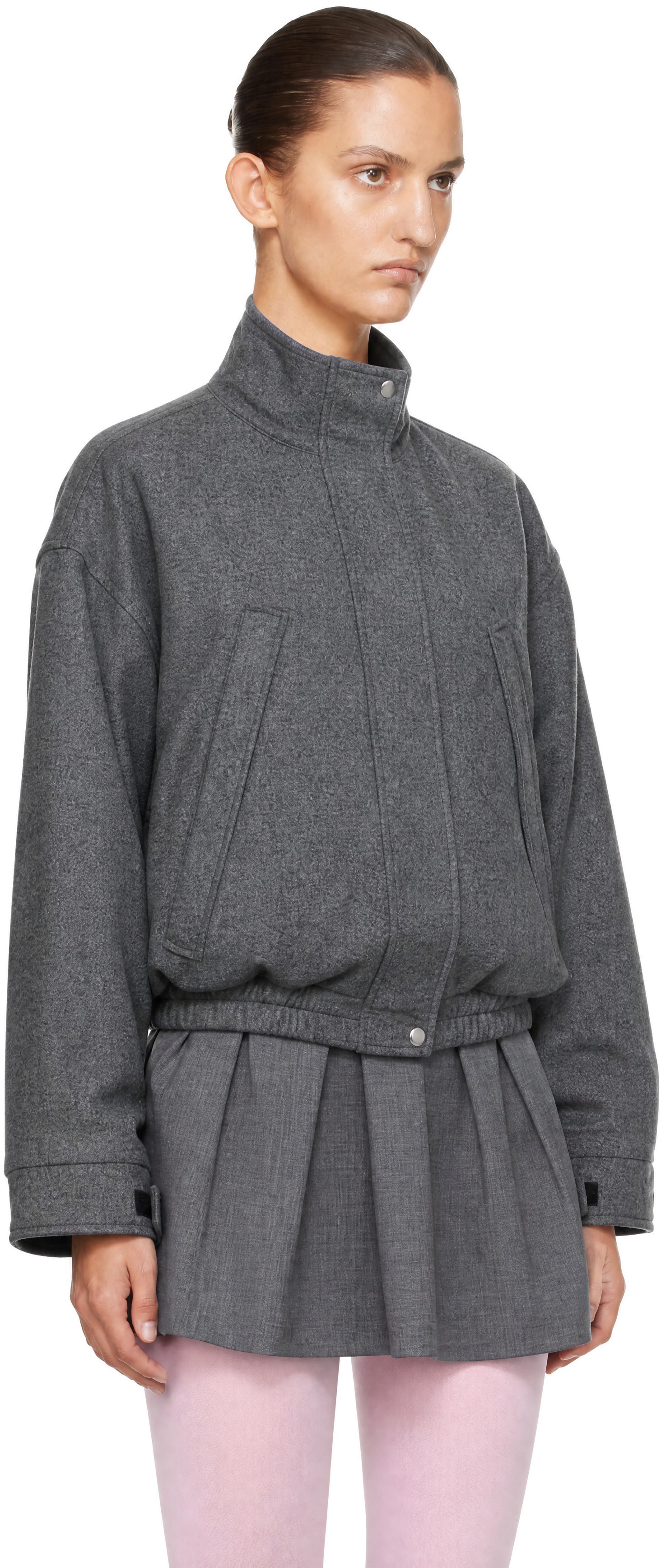Sandy Liang - Gray Papas Jacket