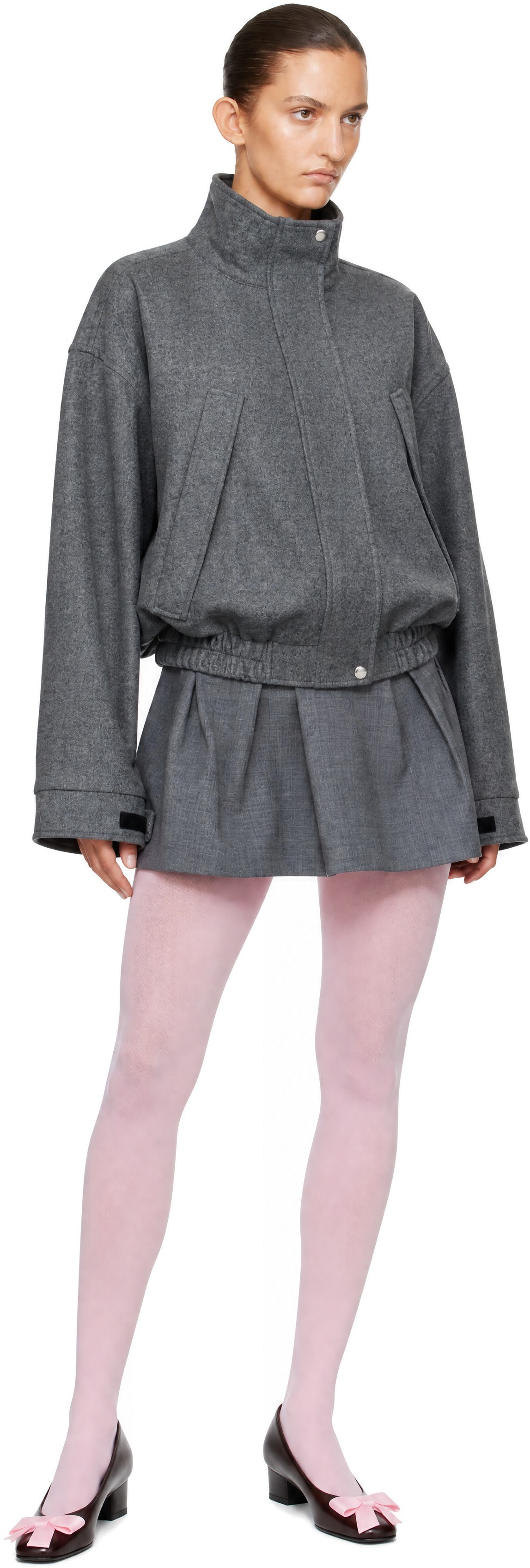 Sandy Liang - Blouson Papas gris