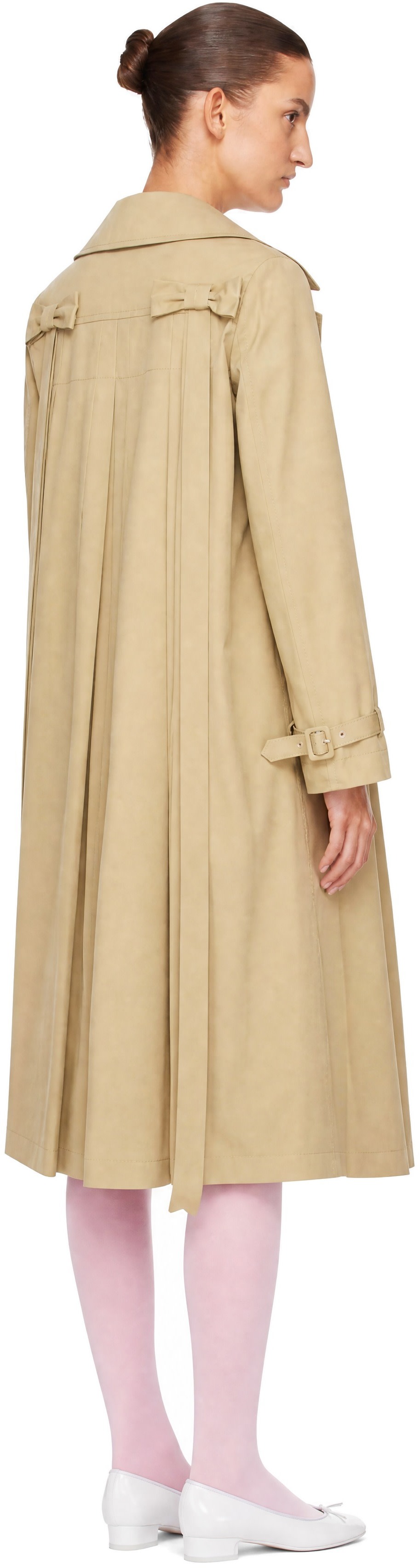 Sandy Liang - Trench Ballena beige