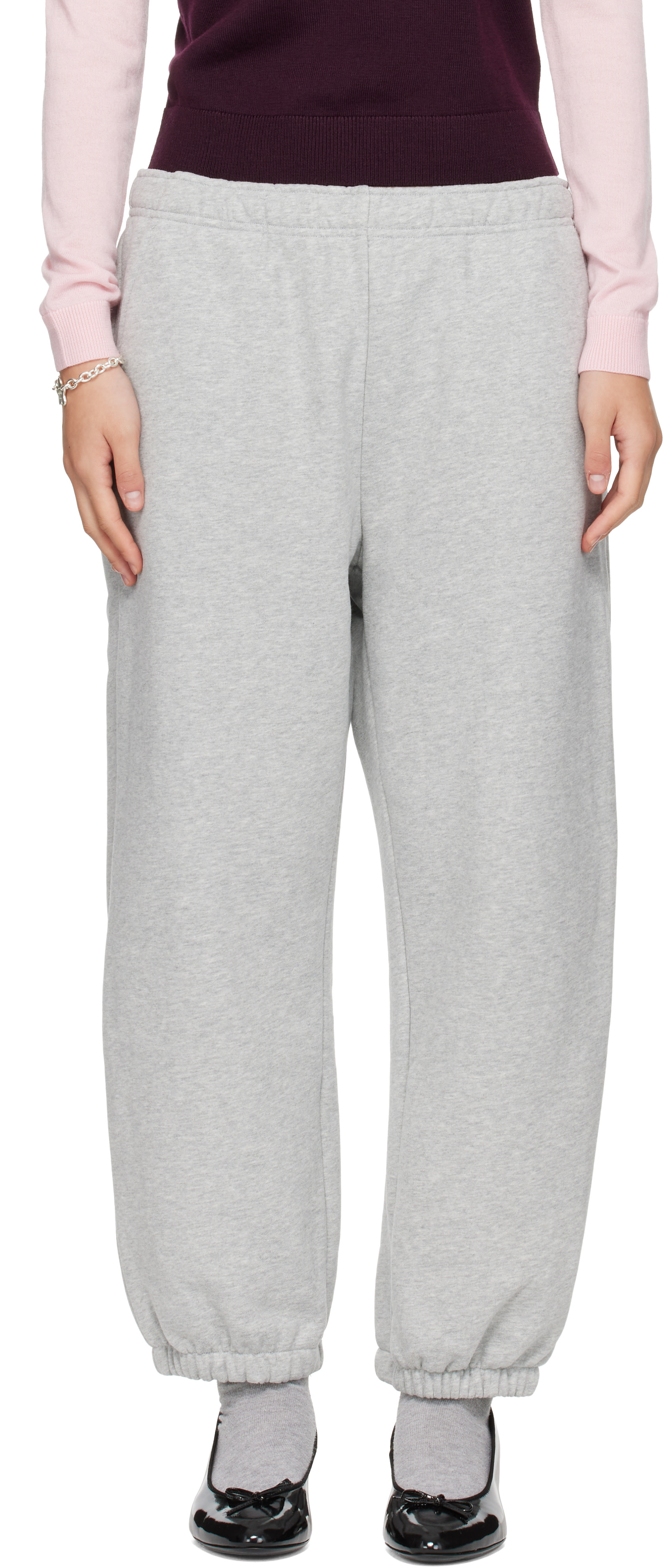 Sandy Liang - Gray Dimple Sweatpants