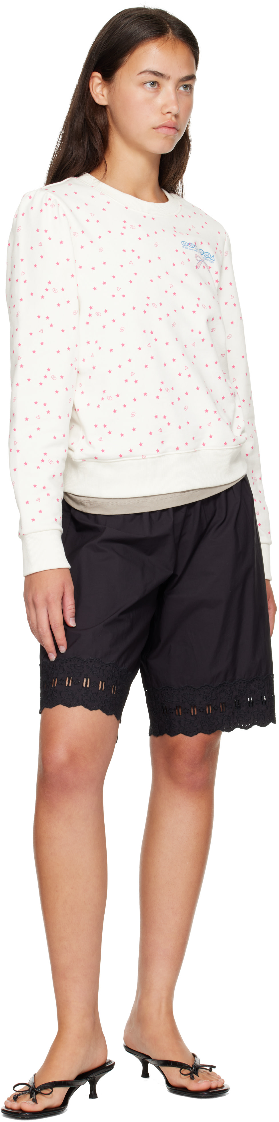 Sandy Liang - Short Pepita noir