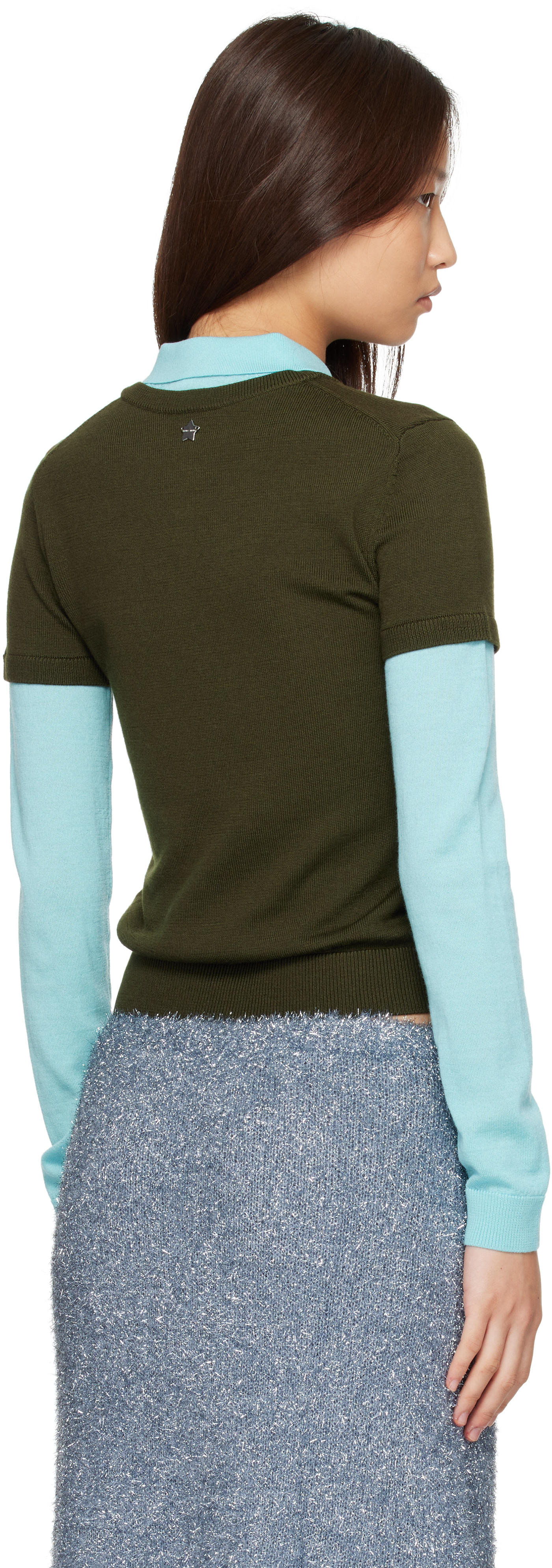 Sandy Liang - Pull Lottie vert et bleu