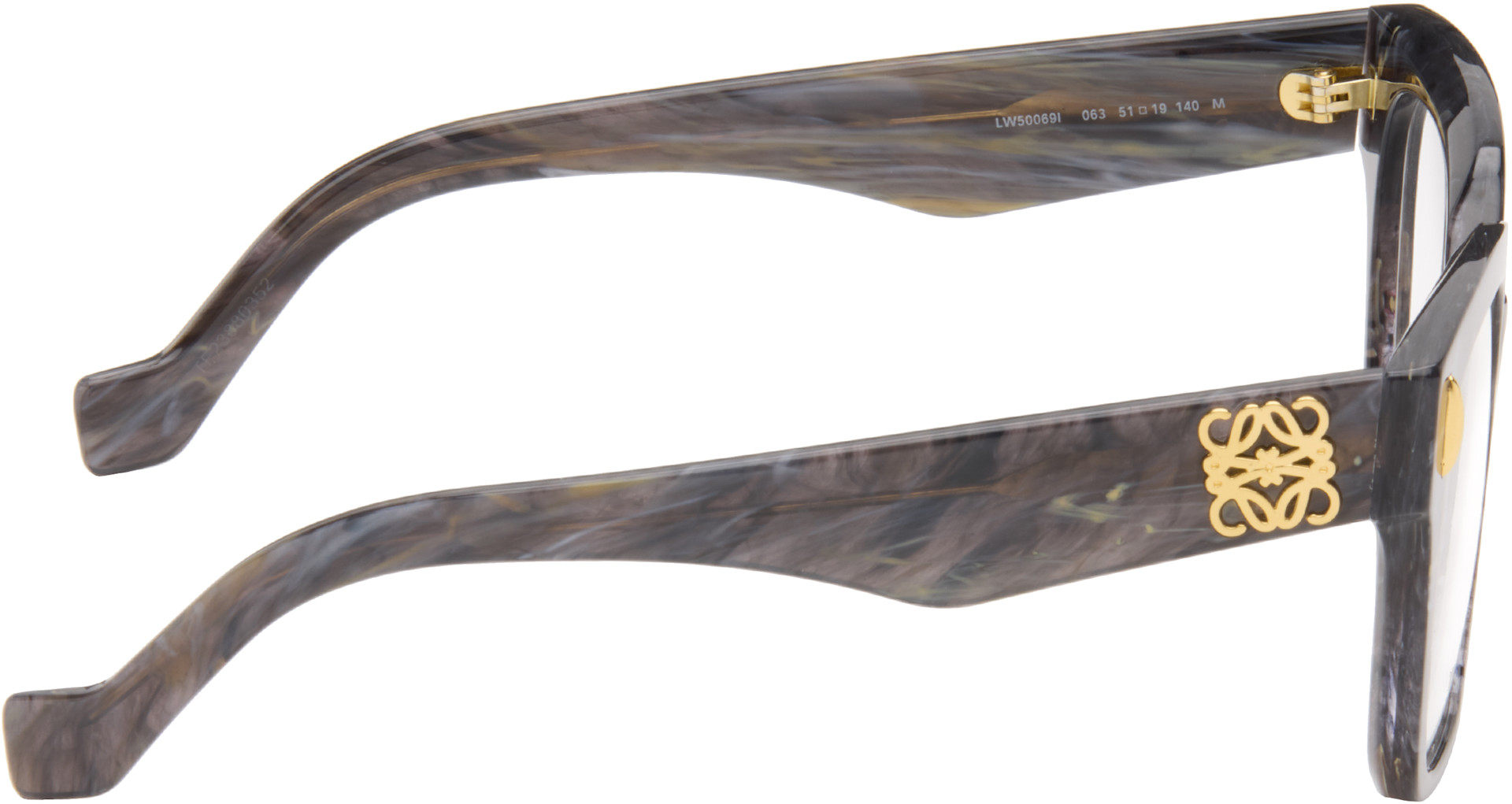LOEWE - Black & Gray Anagram Glasses