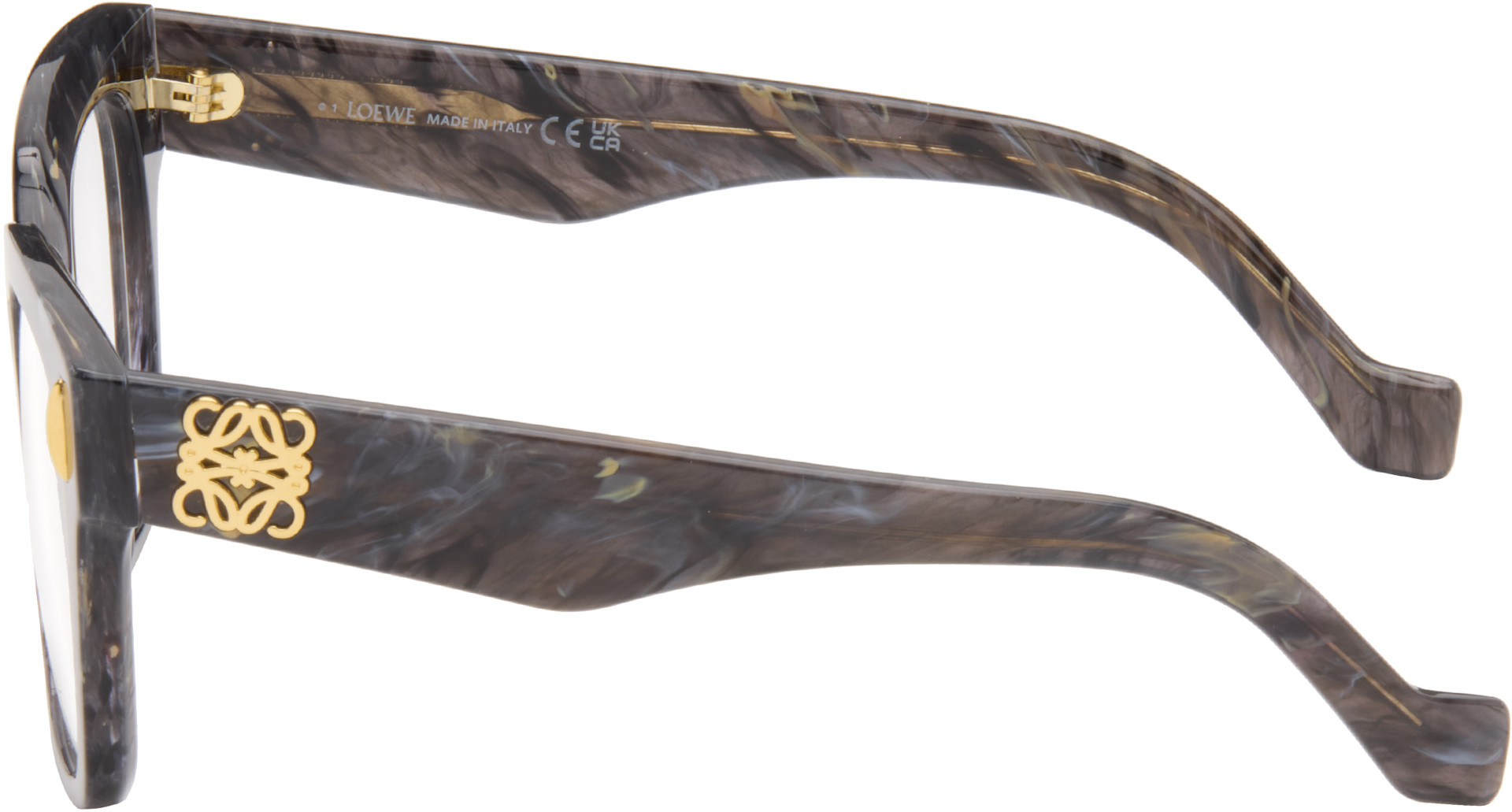 LOEWE - Black & Gray Anagram Glasses