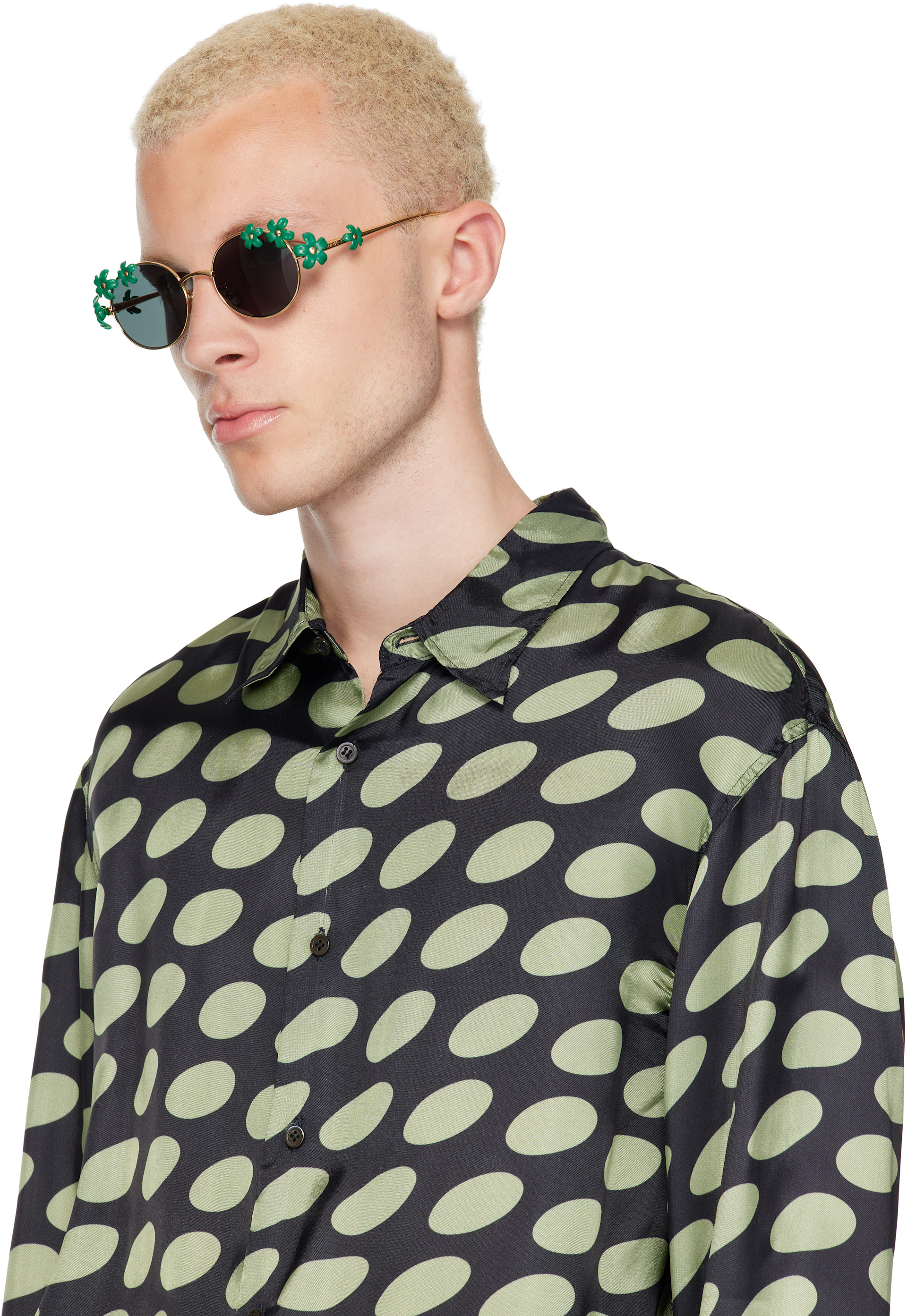 LOEWE - Gold Daisy Field Sunglasses