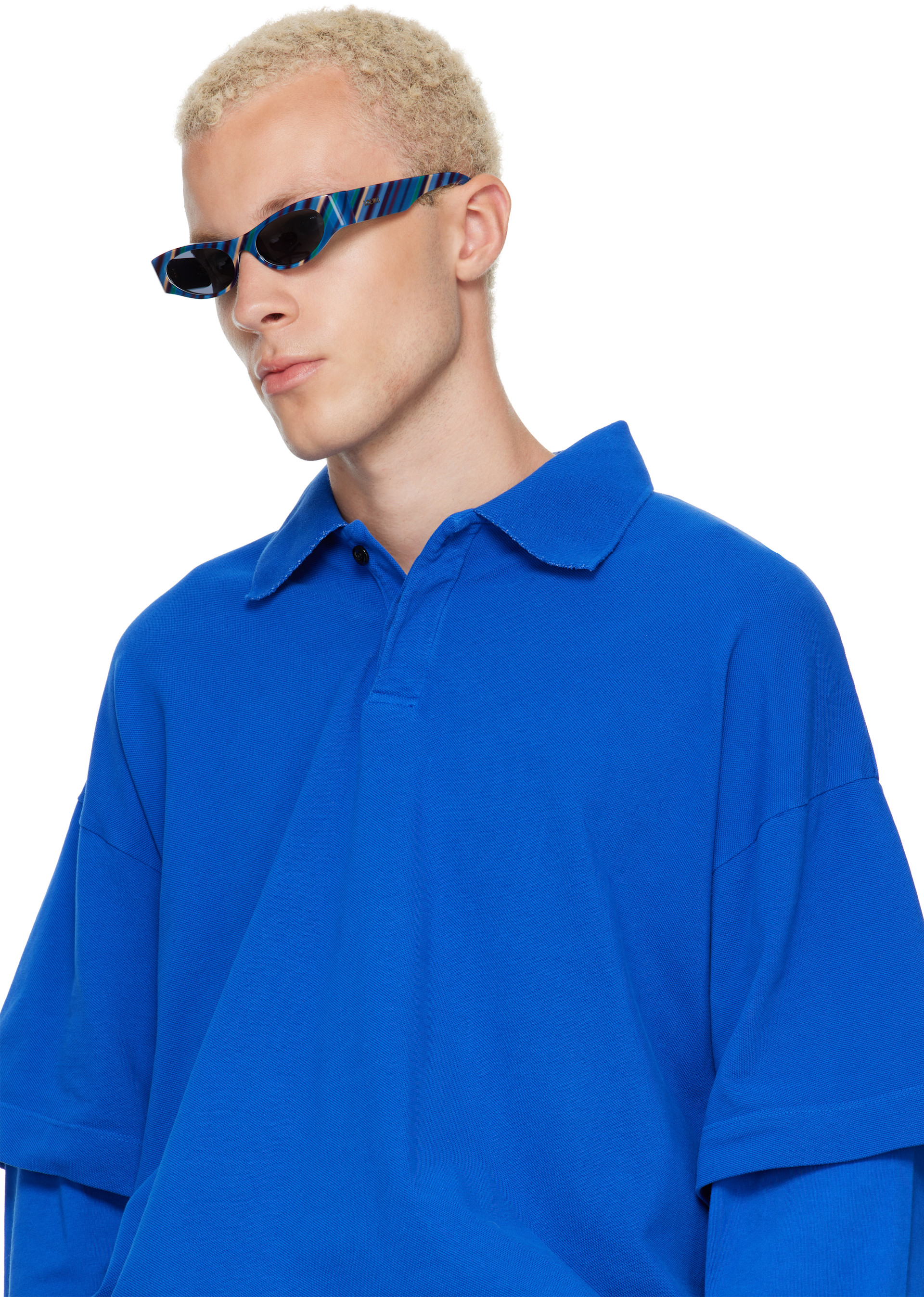 LOEWE - Blue Flash Slim Cateye Sunglasses