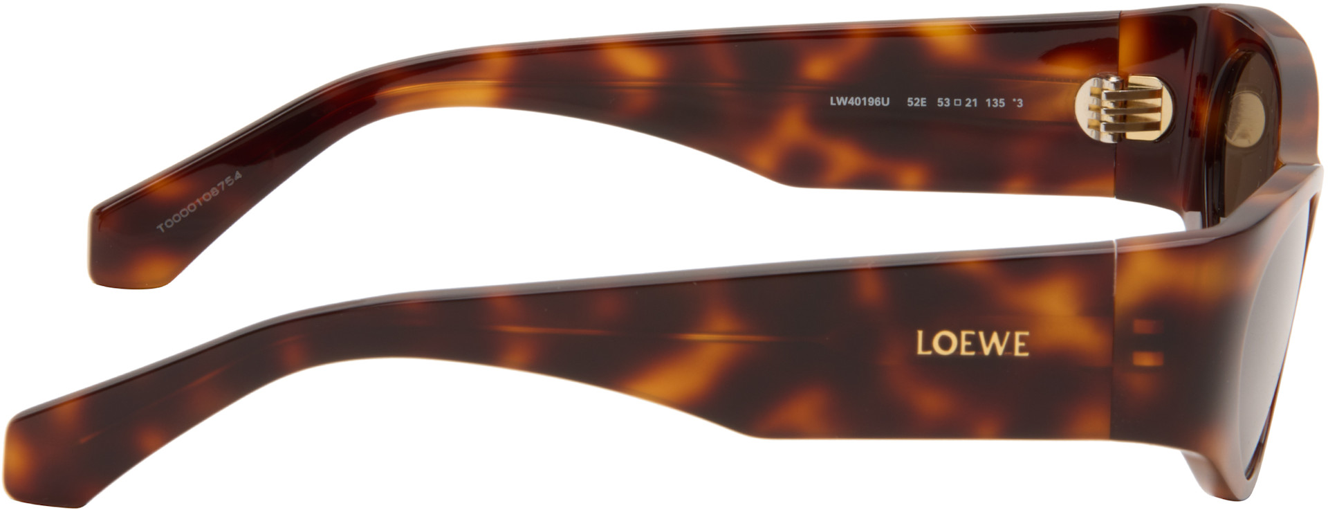 LOEWE - Brown Flash Small Cateye Sunglasses