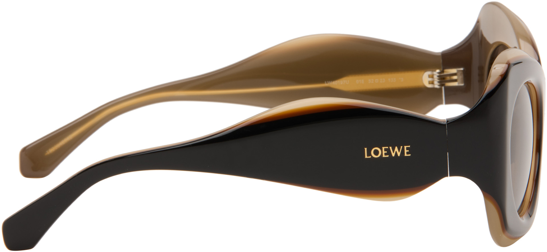 LOEWE - 블랙 시에라 버터플라이 선글라스