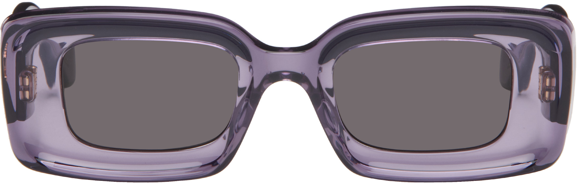 LOEWE - Purple Rectangular Sunglasses
