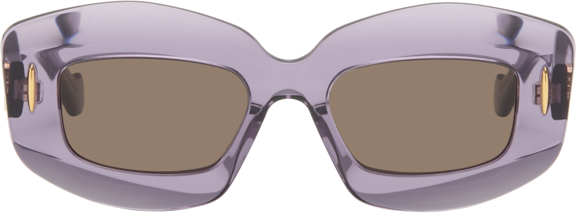 LOEWE - Purple Anagram Sunglasses