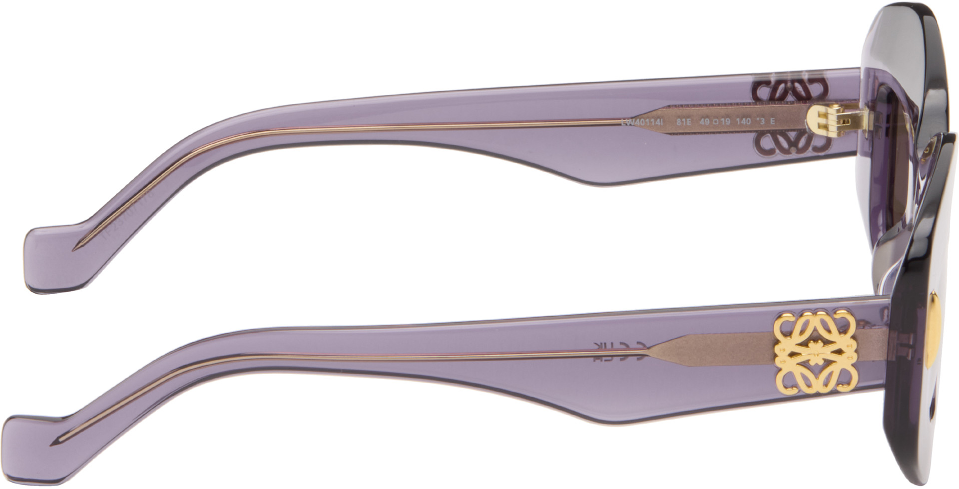 LOEWE - Purple Anagram Sunglasses