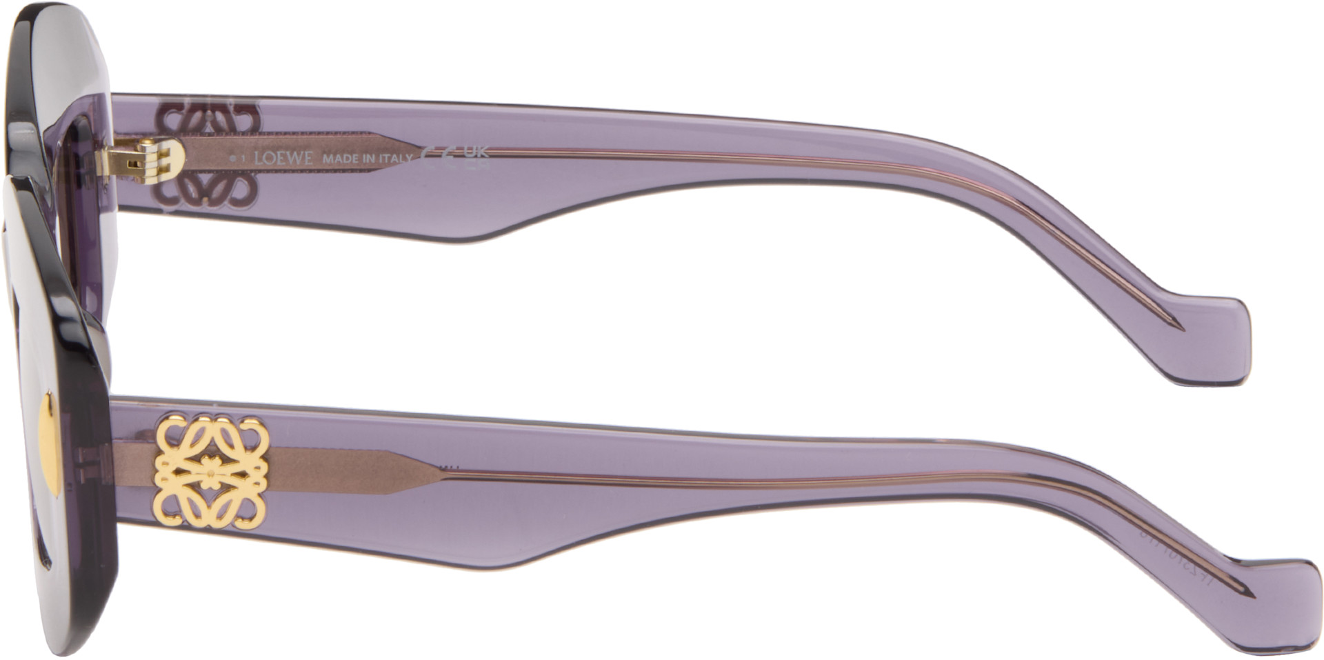 LOEWE - Purple Anagram Sunglasses