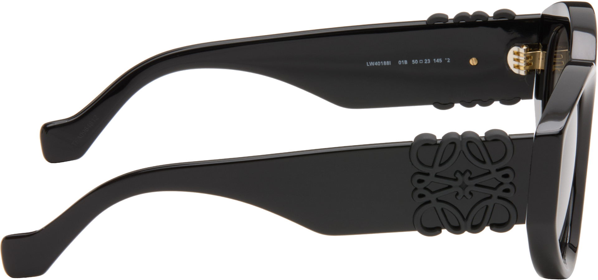 LOEWE - Black Maxi Anagram Butterfly Sunglasses