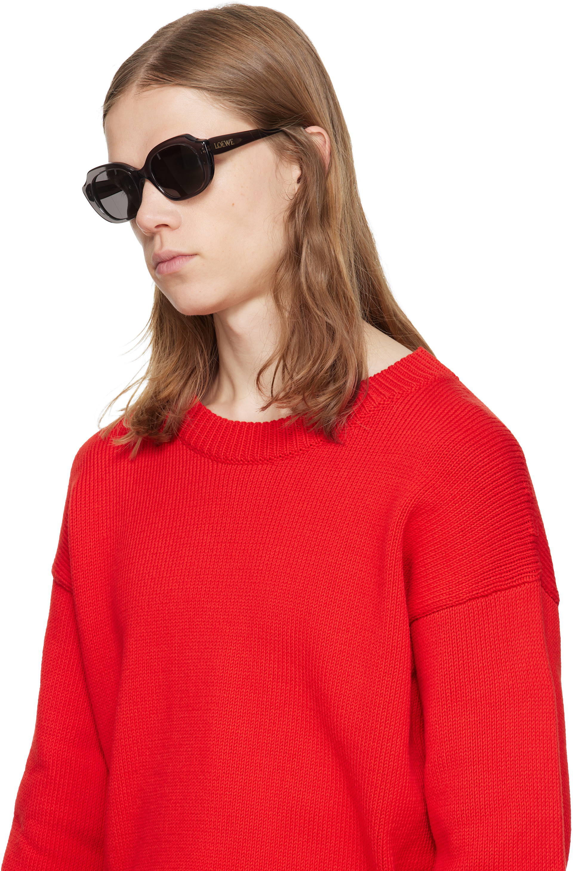 LOEWE - Gray Slim Sunglasses