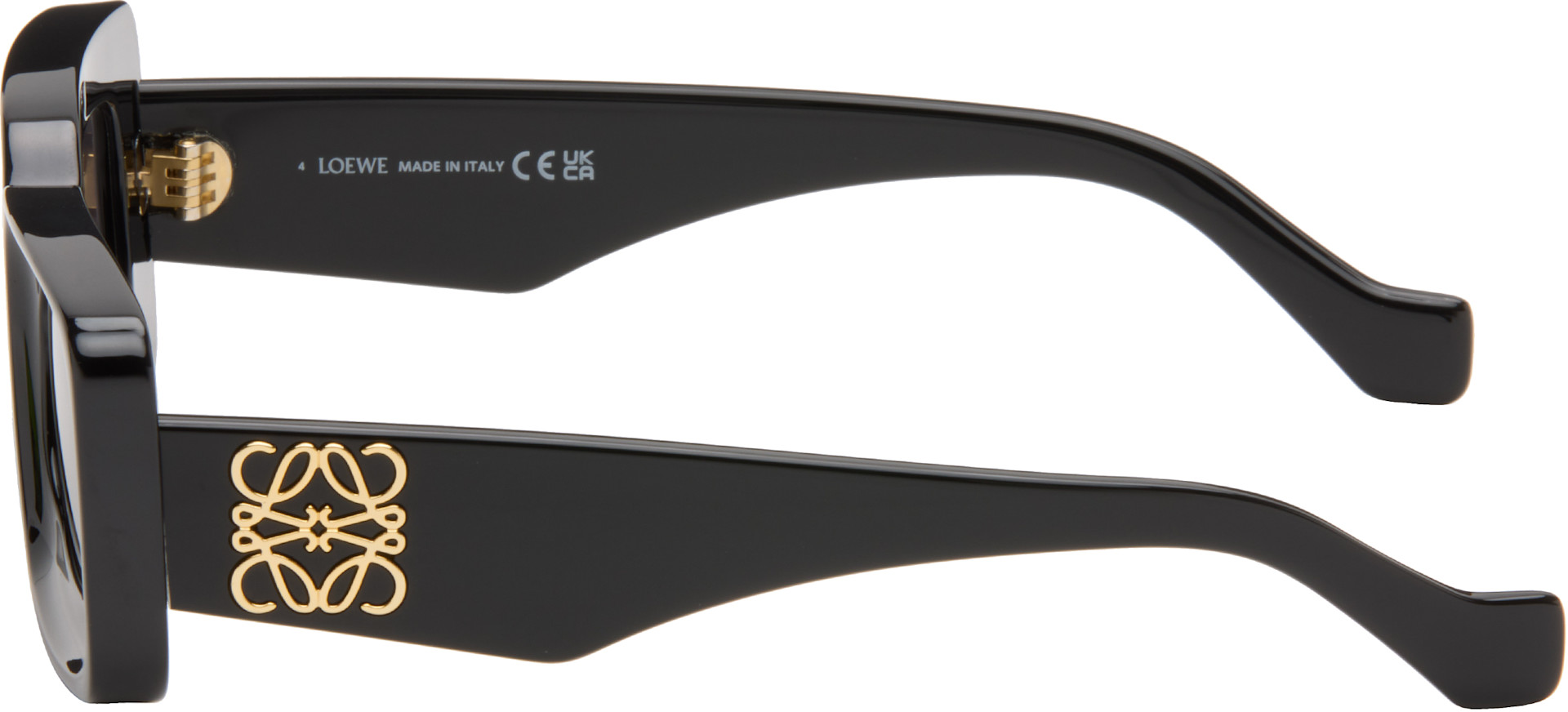 LOEWE - Black Rectangular Sunglasses