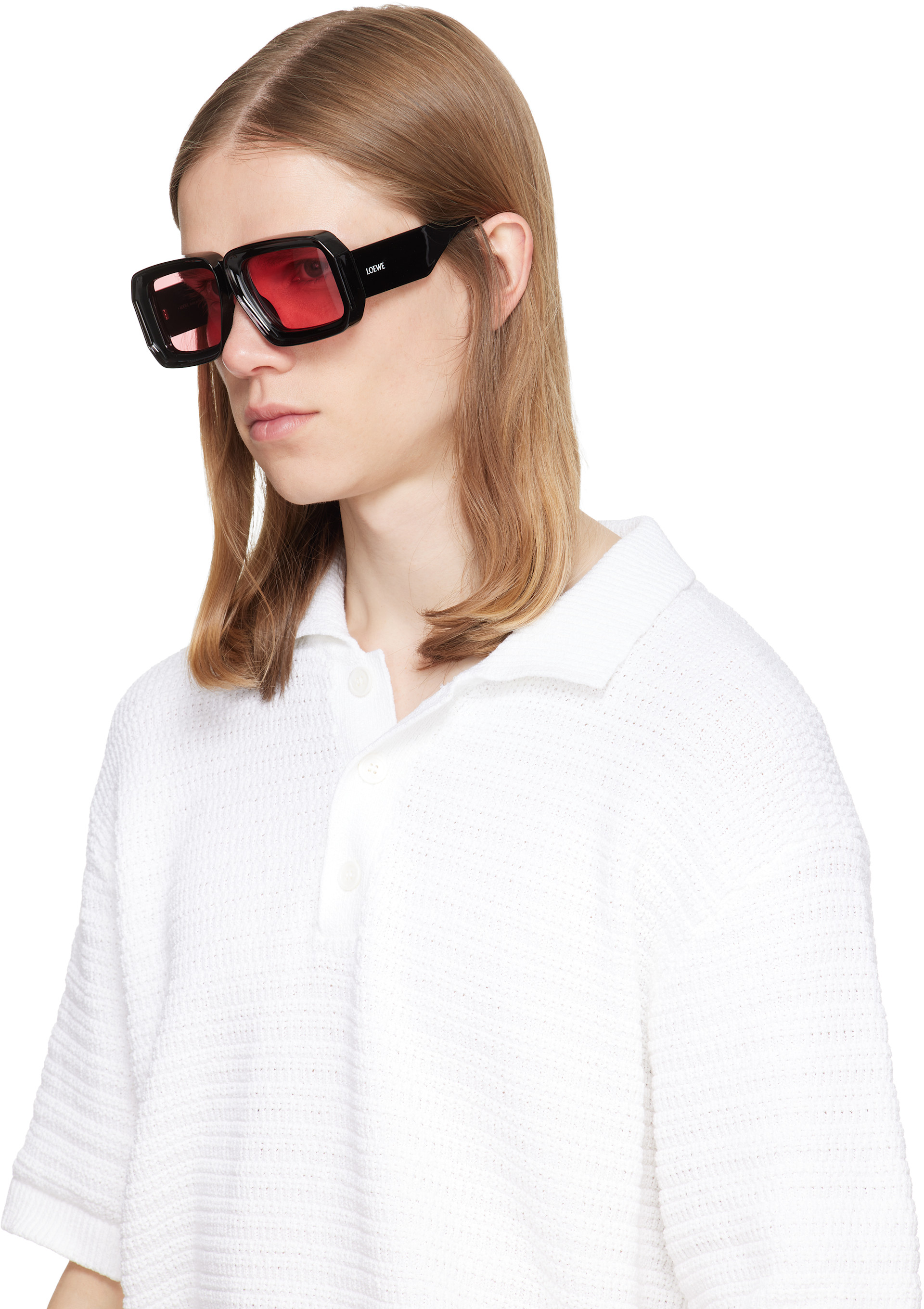 LOEWE: ブラック Paula's Ibiza 'Dive In Mask' サングラス | SSENSE 日本