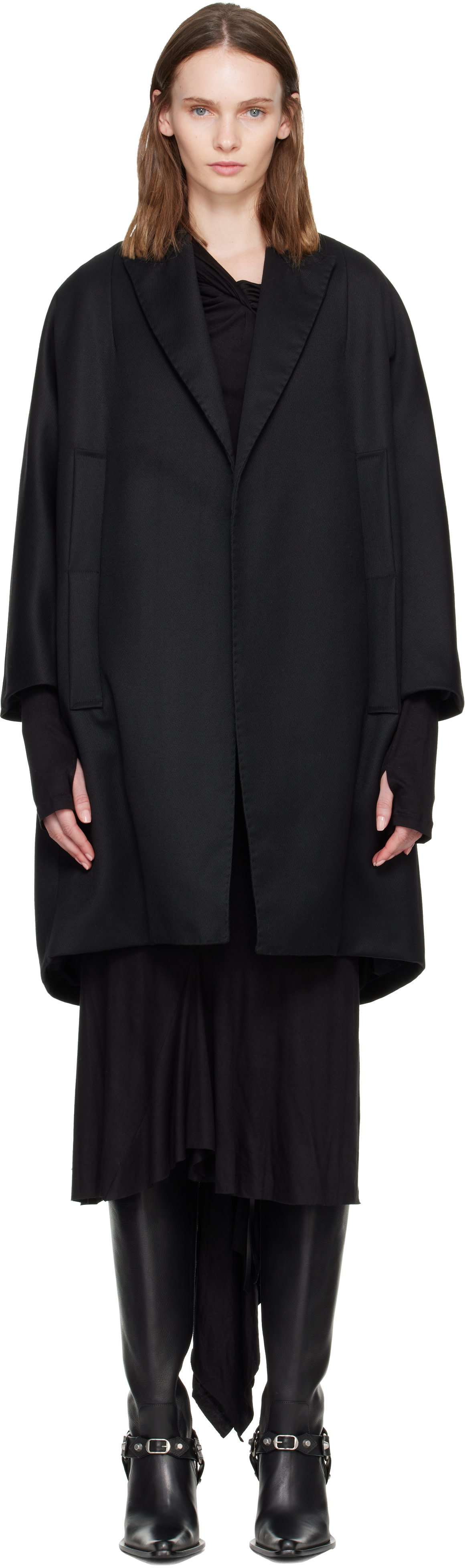 AARON ESH - Black Cocoon Coat