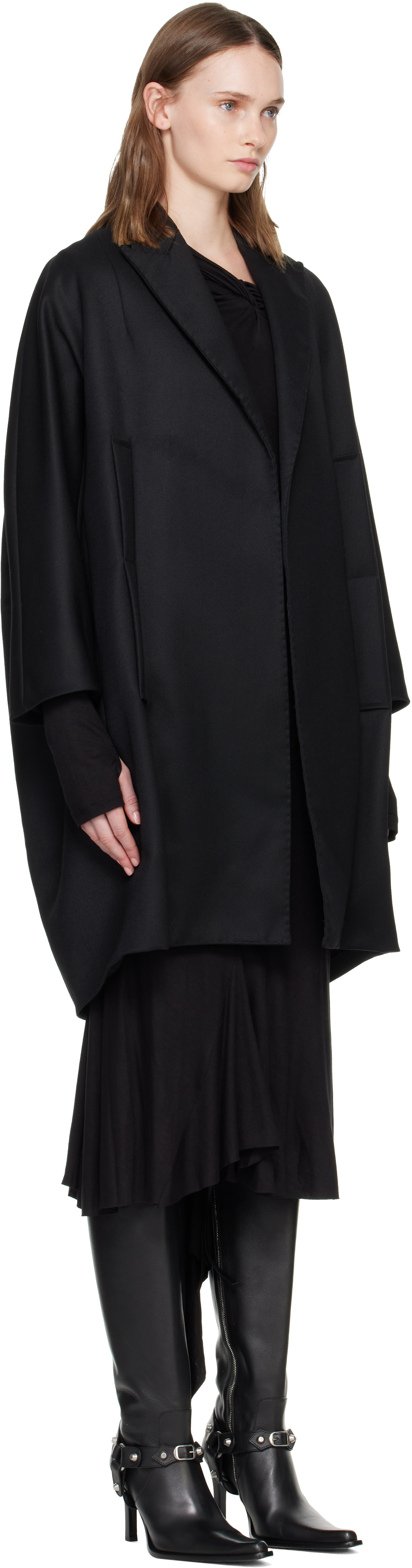 AARON ESH - Black Cocoon Coat