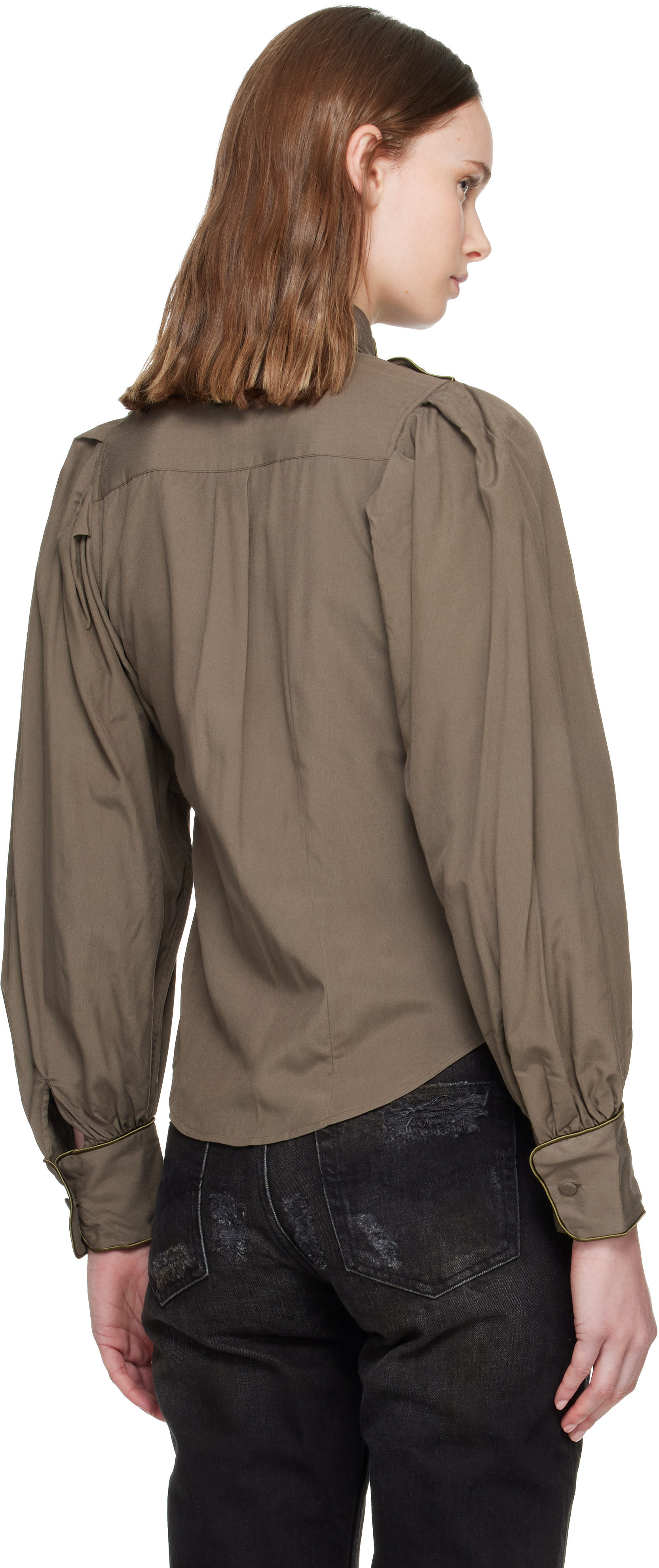 AARON ESH - Chemise militaire kaki