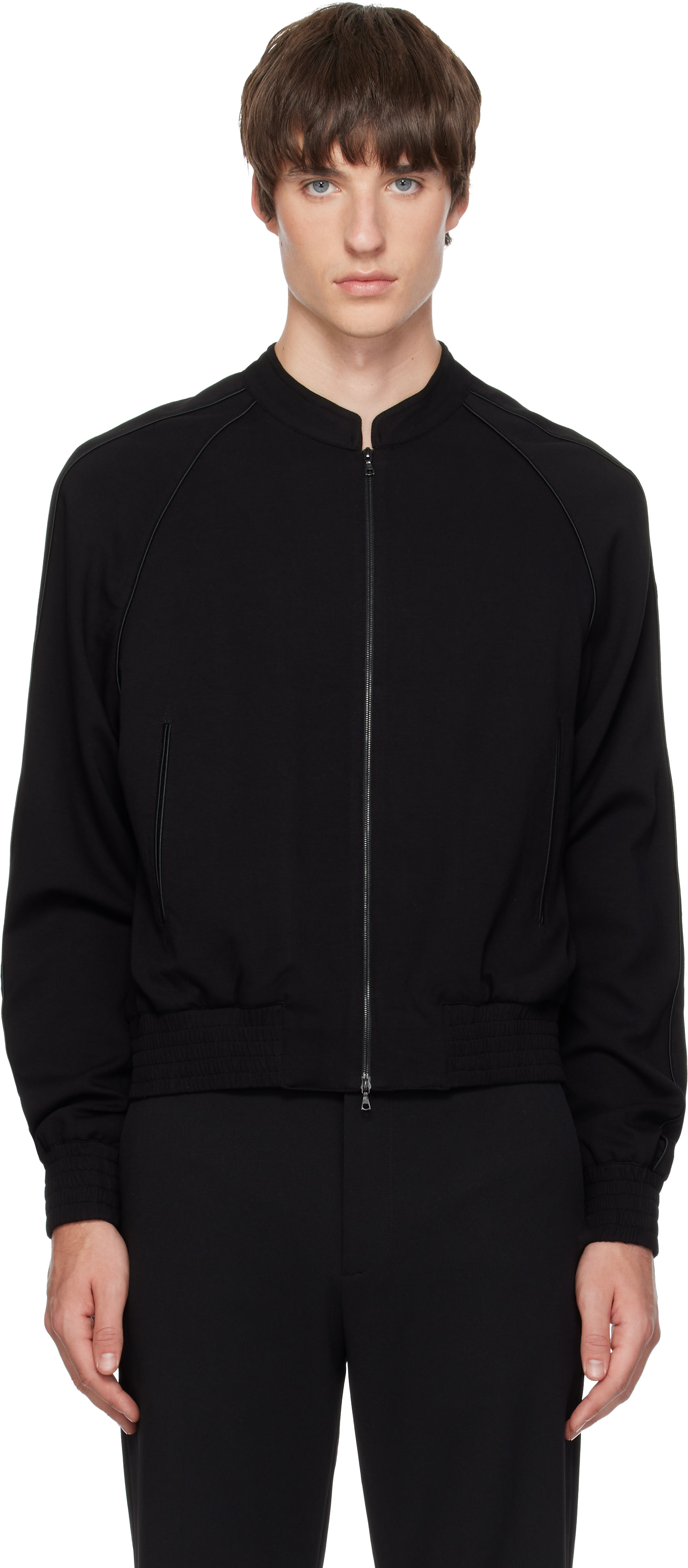 AARON ESH - Black Varsity Jacket