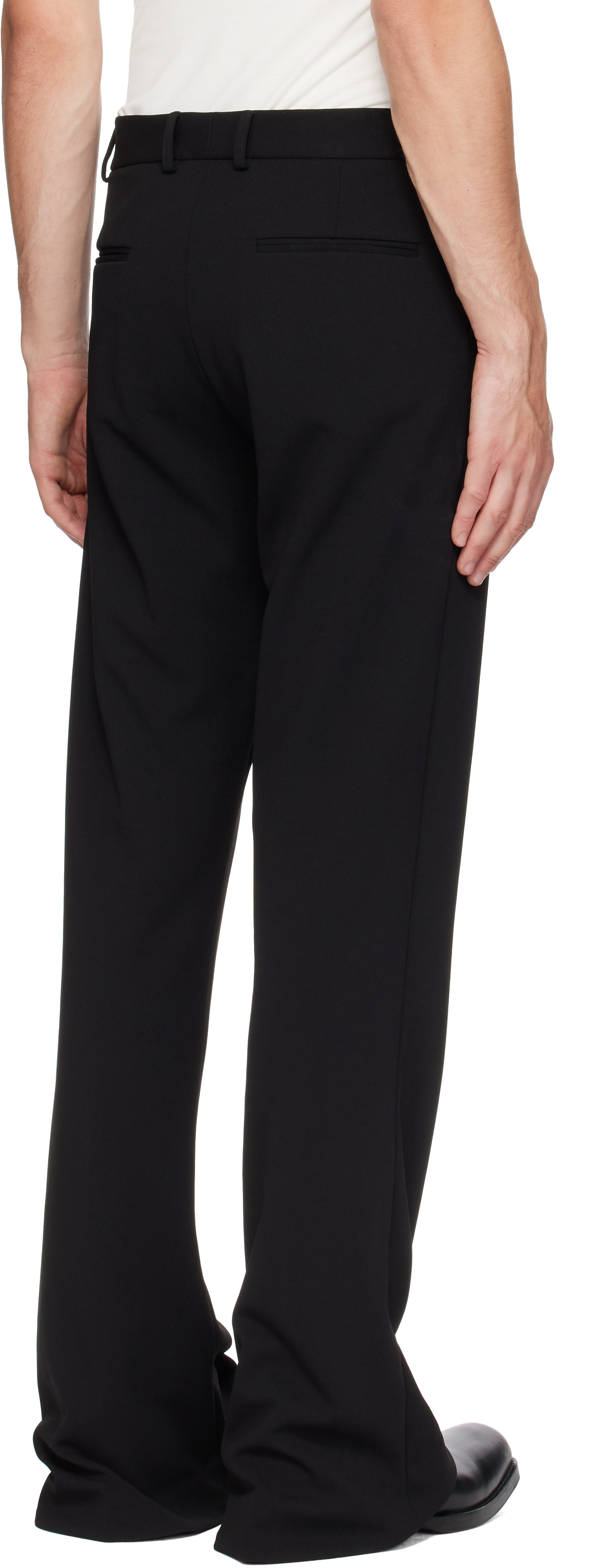 AARON ESH - Black Puddle Trousers