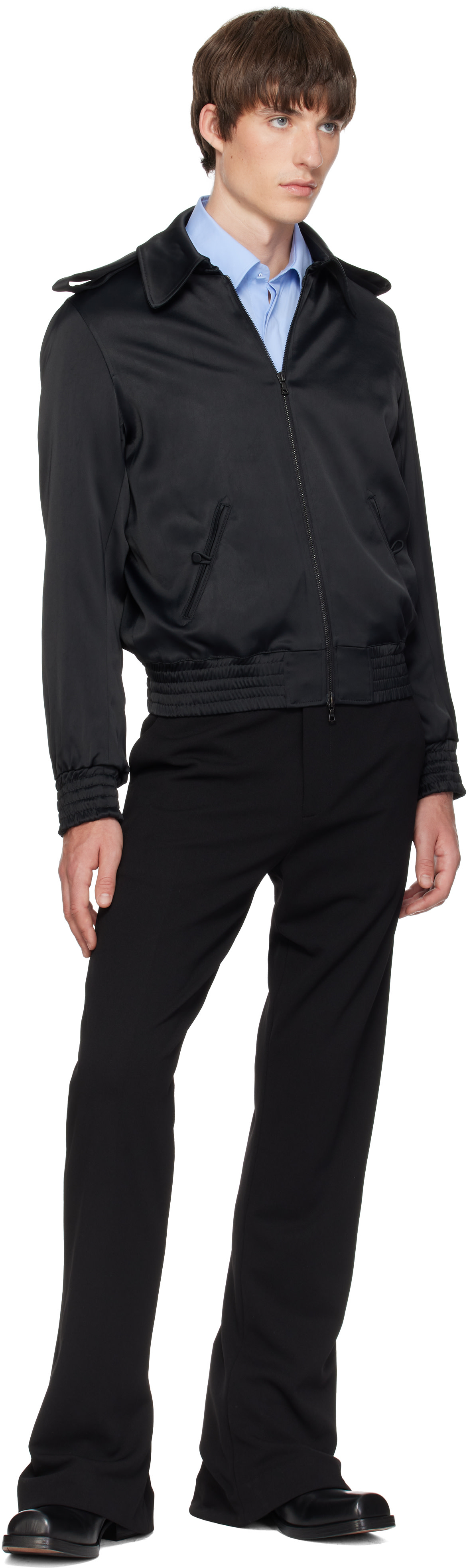 AARON ESH - Black Puddle Trousers
