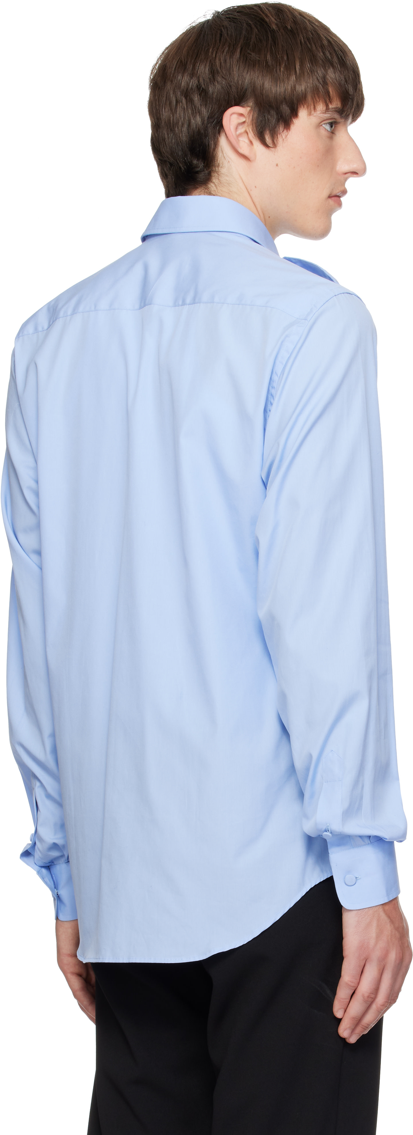 AARON ESH - Blue Military Shirt