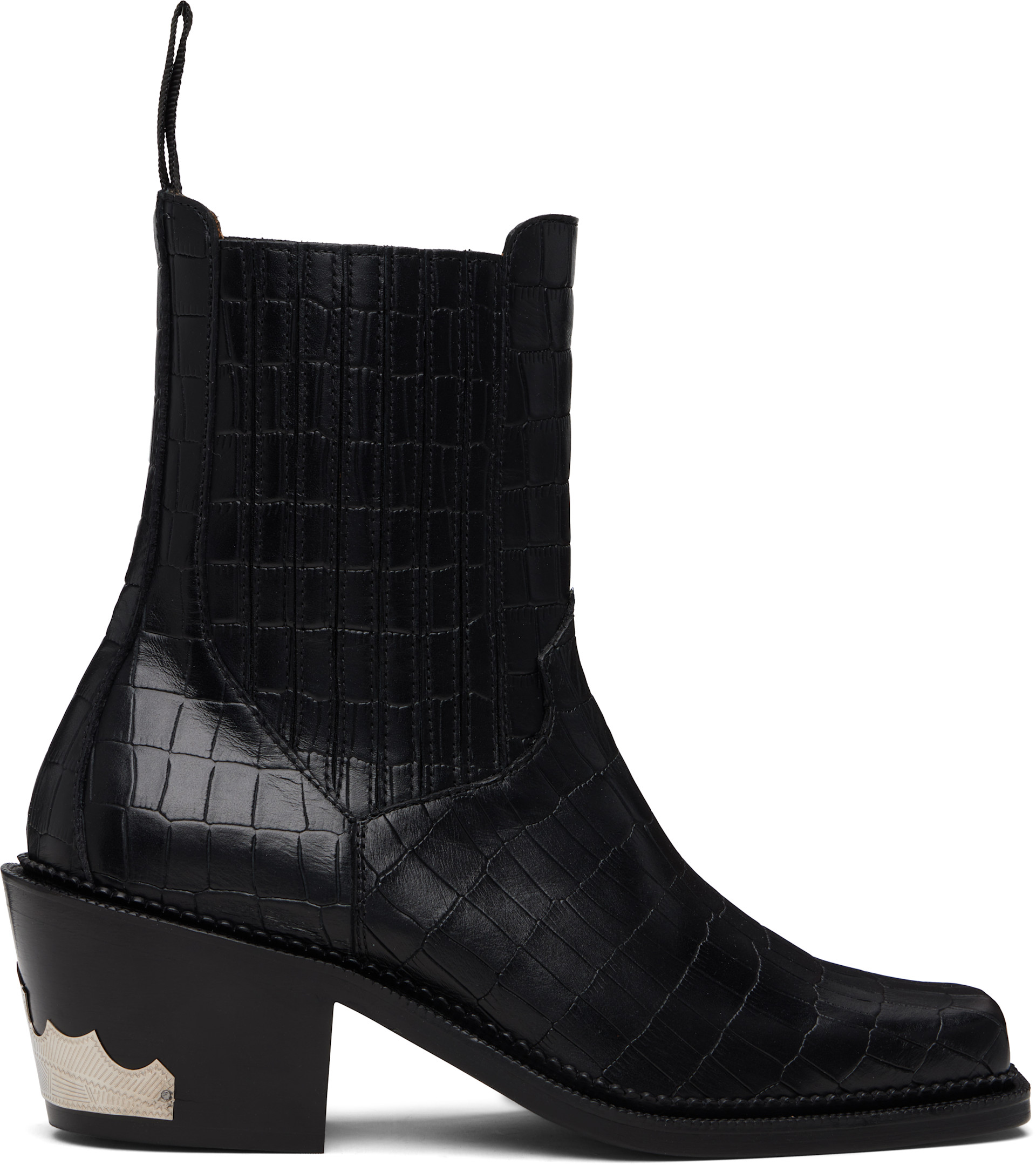 Toga Virilis: SSENSE Exclusive Black Hardware Chelsea Boots | SSENSE