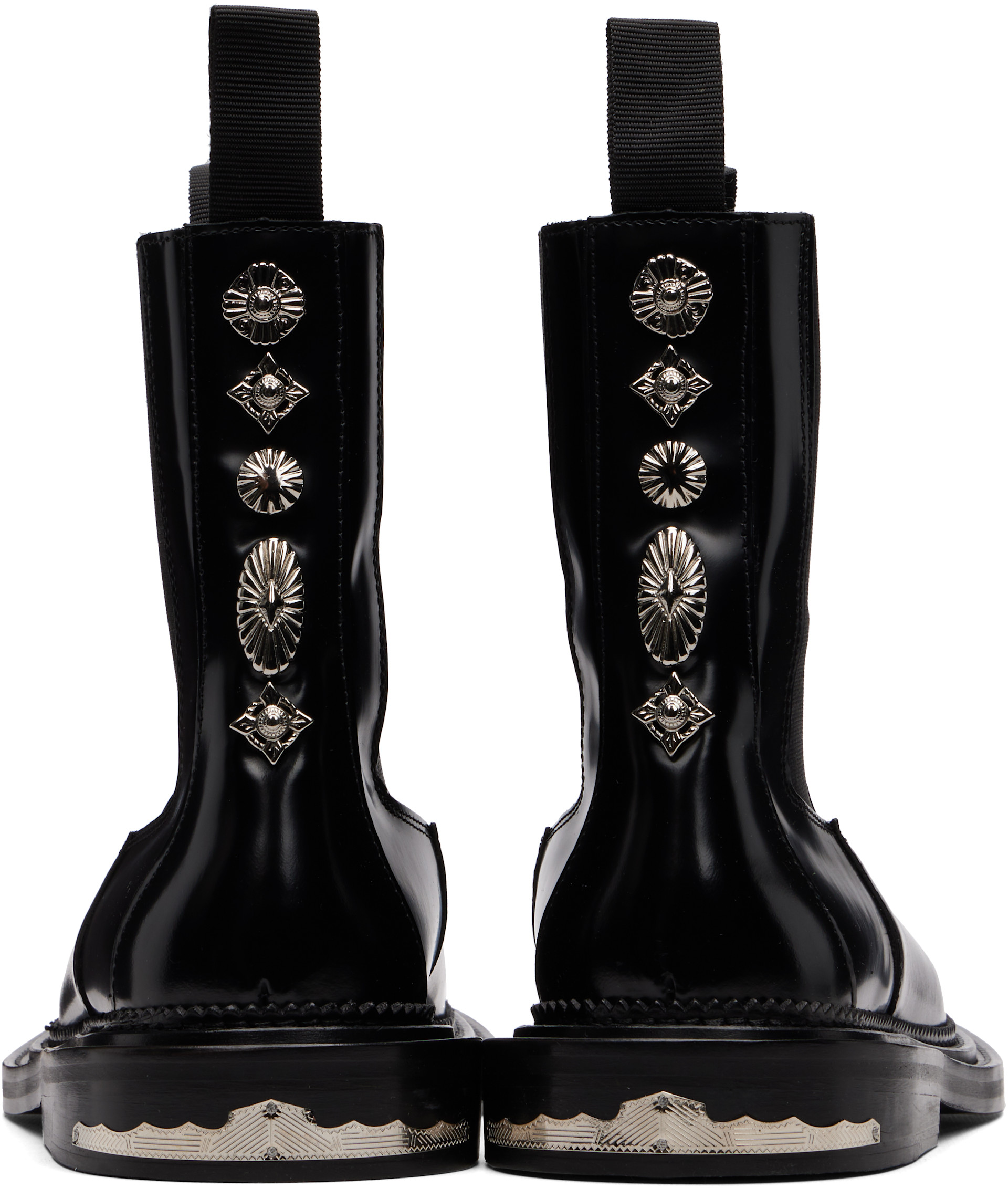 Toga Virilis: Black Leather Chelsea Boots | SSENSE