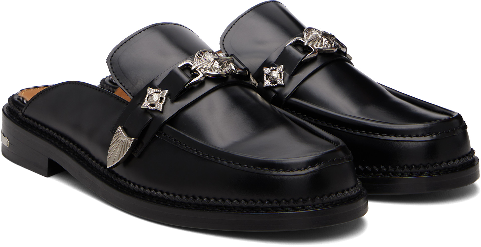 toga virilis ローファー Toga Virilis: Black AJ1528 Loafers | SSENSE