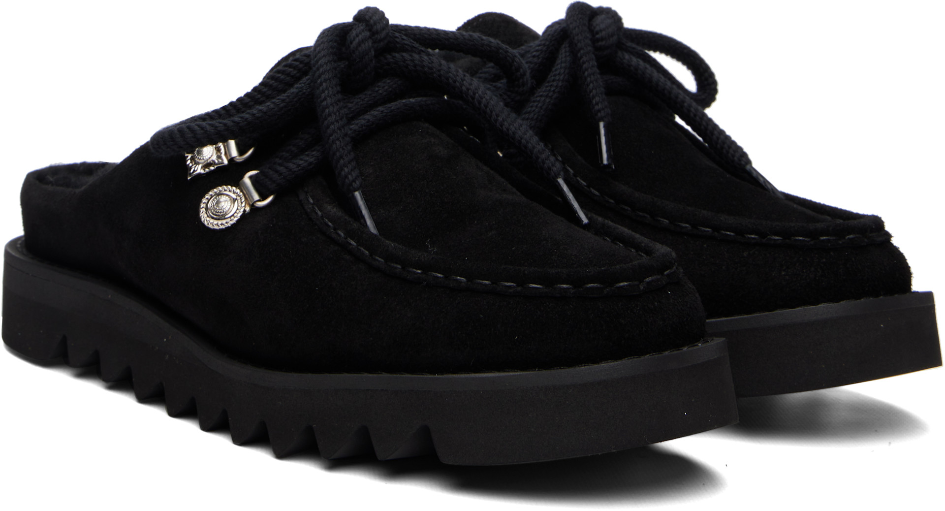 Toga Virilis: Black AJ1527 Slip-on Loafers | SSENSE