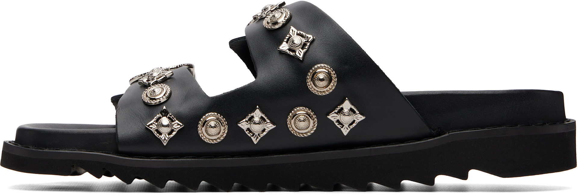 Toga Virilis: Black Buckle Sandals | SSENSE Denmark