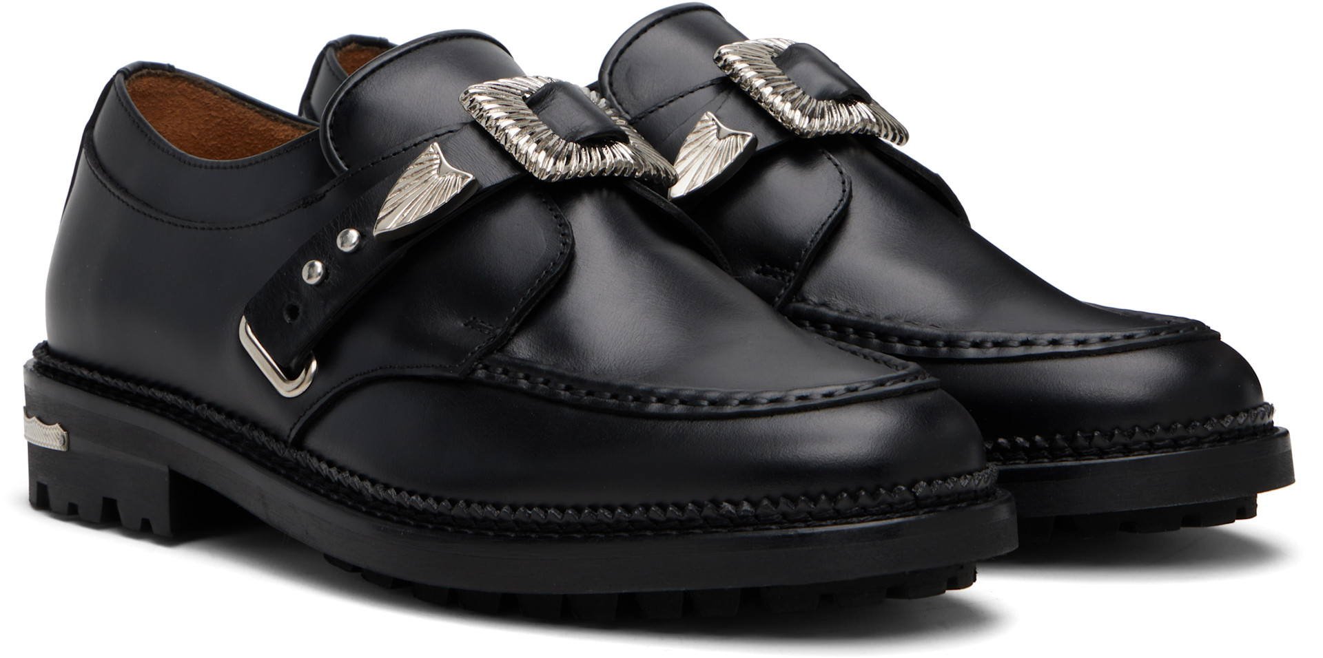 Toga Virilis: SSENSE限定 ブラック AJ1174 ローファー | SSENSE 日本