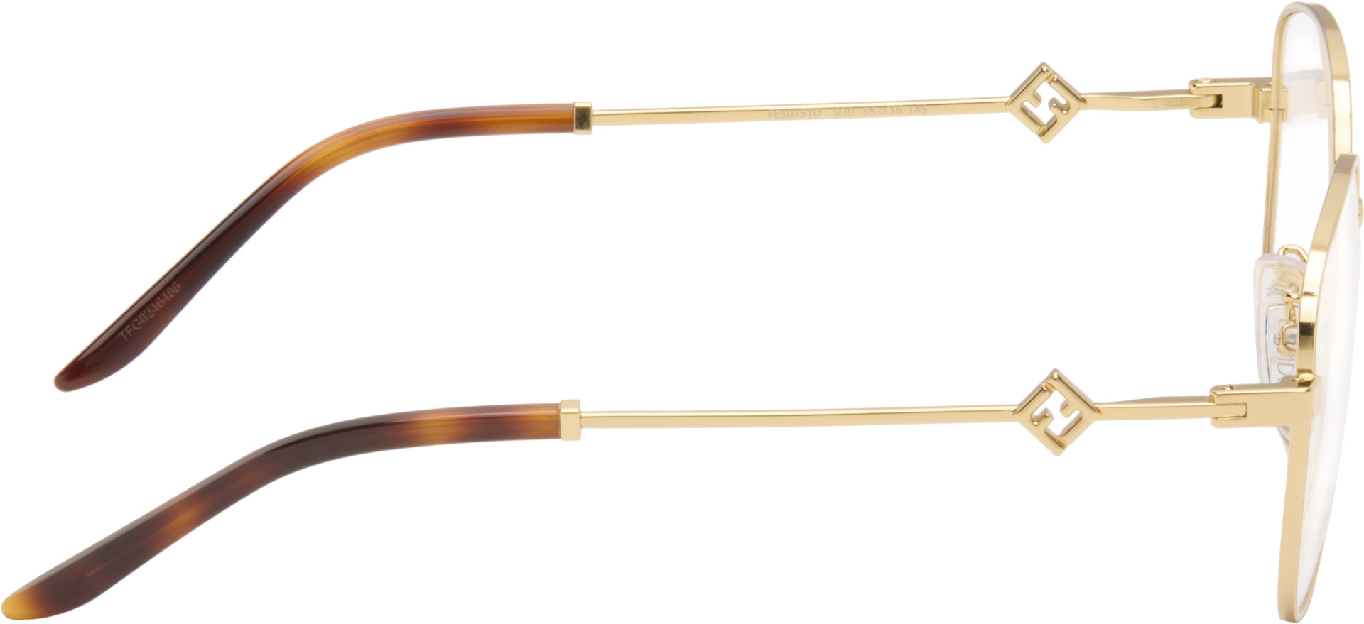 Fendi - Gold FF Diamonds Glasses